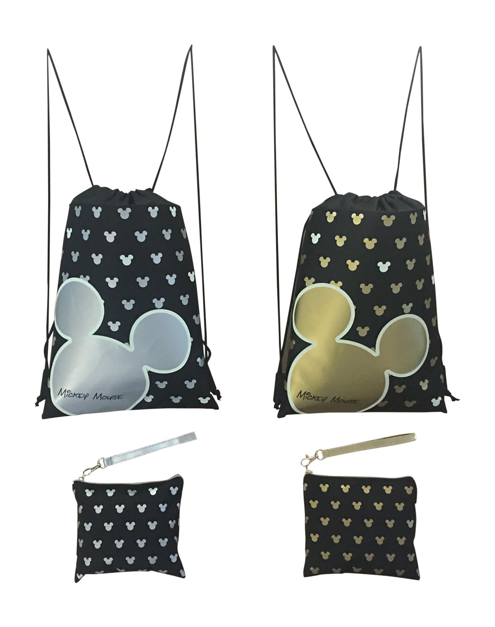 Mickey Mouse Glow in the Dark Drawstring Backpack Pack of 4 (Varied)