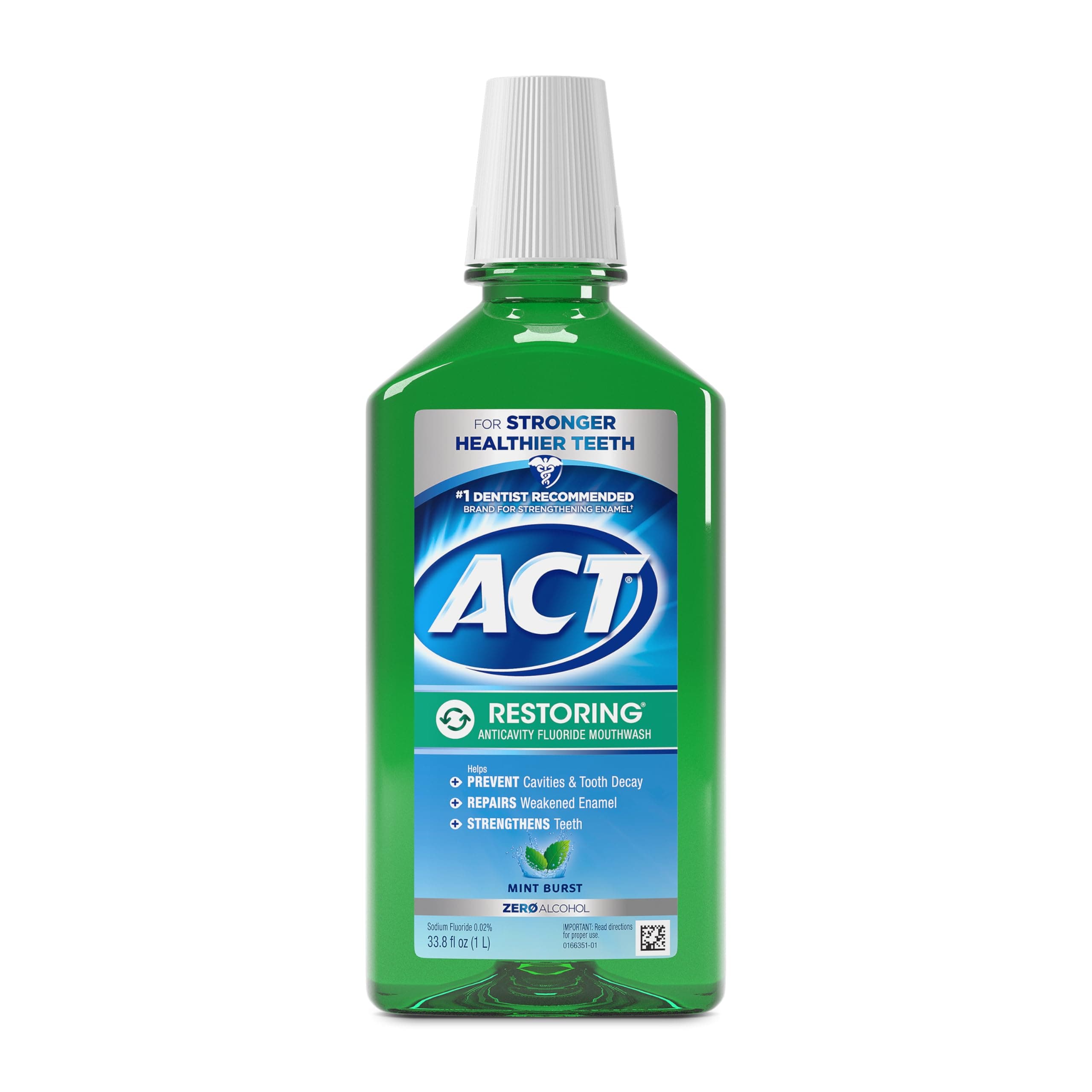 Restoring Anticavity Fluoride Mouthwash, Mint Burst, 33.8 Fl Oz