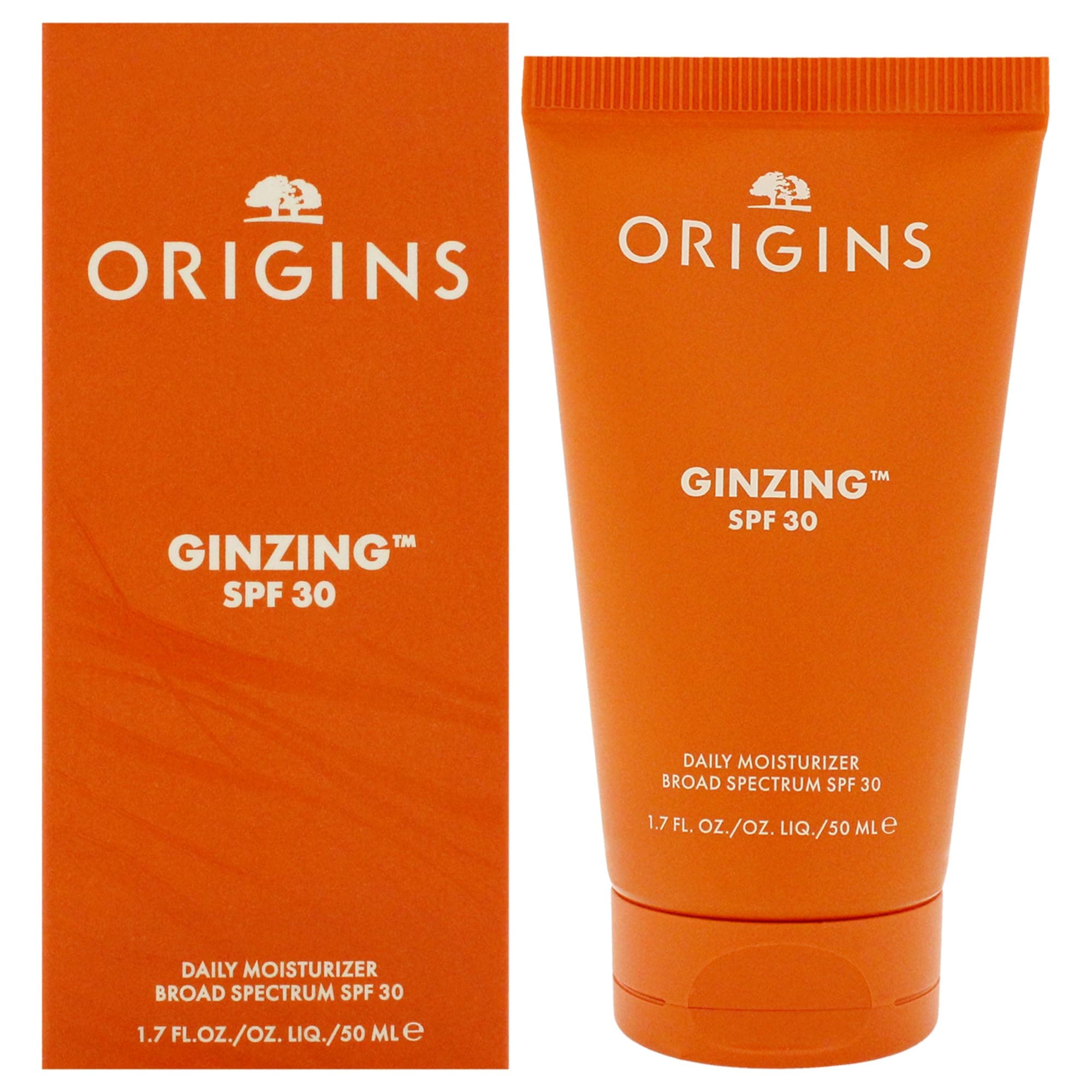 Origins GinZing Daily Face Moisturizer Sunscreen with SPF 30 | Delivers Radiance & All-Day Hydration | With Hyaluronic Acid, 1.7 Fl Oz