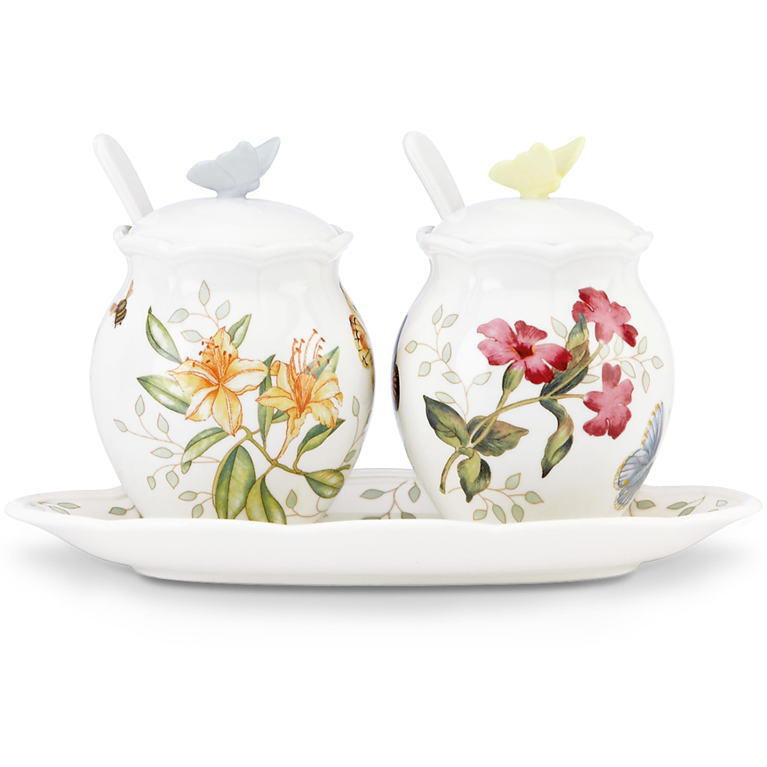 Butterfly Meadow Fine Porcelain Salt and Pepper Shakers 2.0 LB 833956