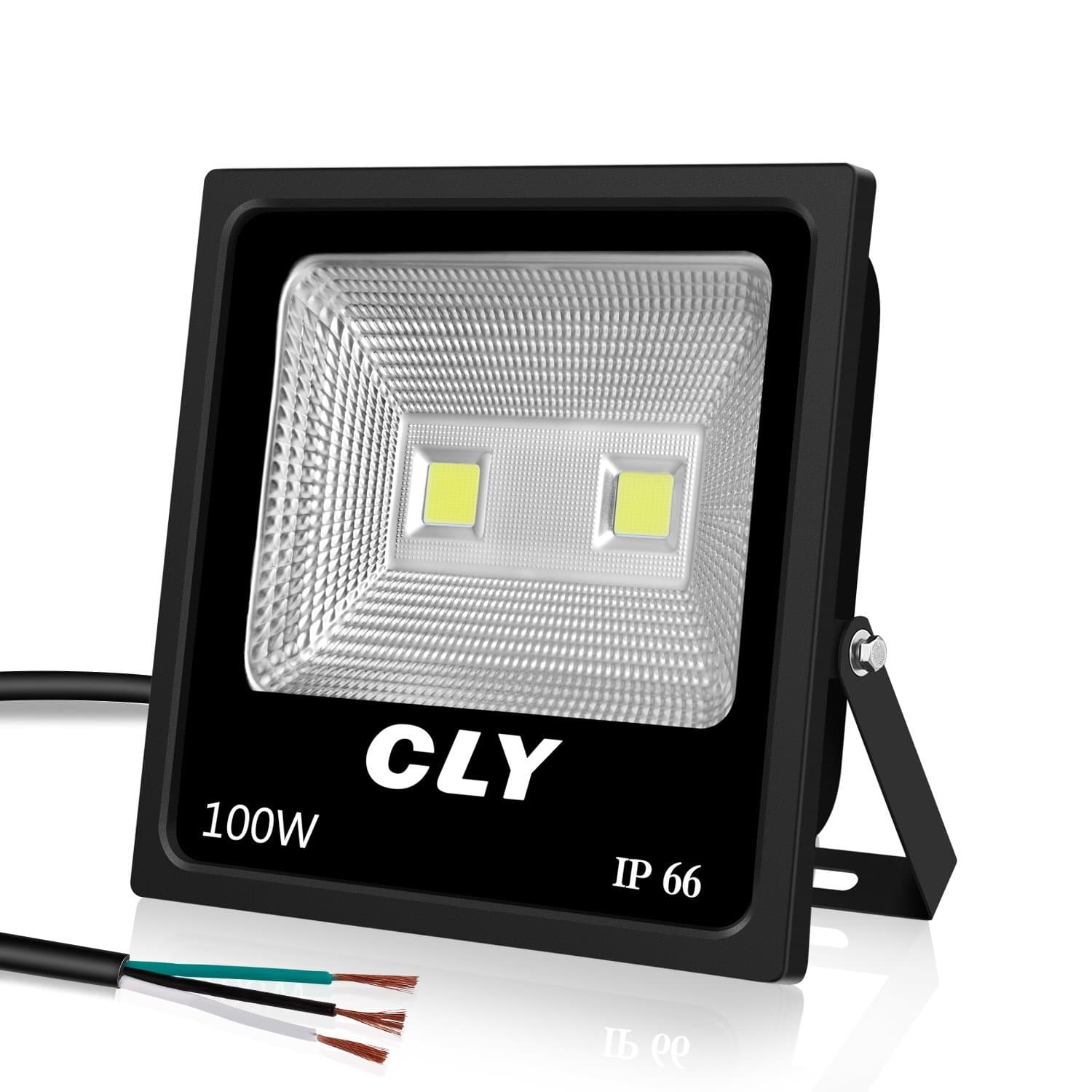 100W LED Flood Light Super Bright Outdoor Security Light, IP66 Waterproof, 10500LM, 6000K Daylight White, Garden, Lawn and Yard