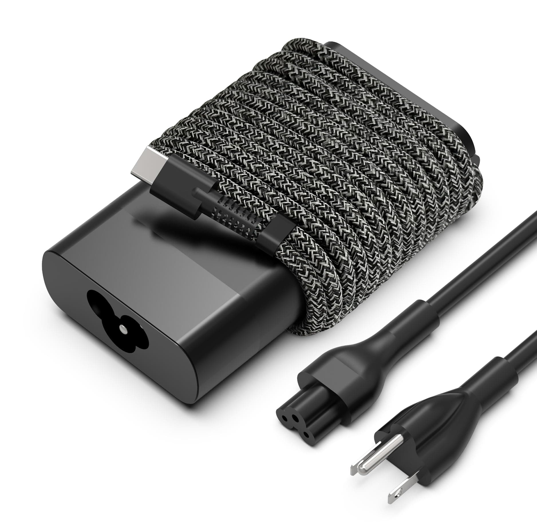 2025 New Slim 65W USB C Laptop Charger Replacement for HP Spectre X360 Elitebook Omnibook Envy Chromebook Elite x2 Fast Charing Travel Type C AC Adapter Power Cord Supply