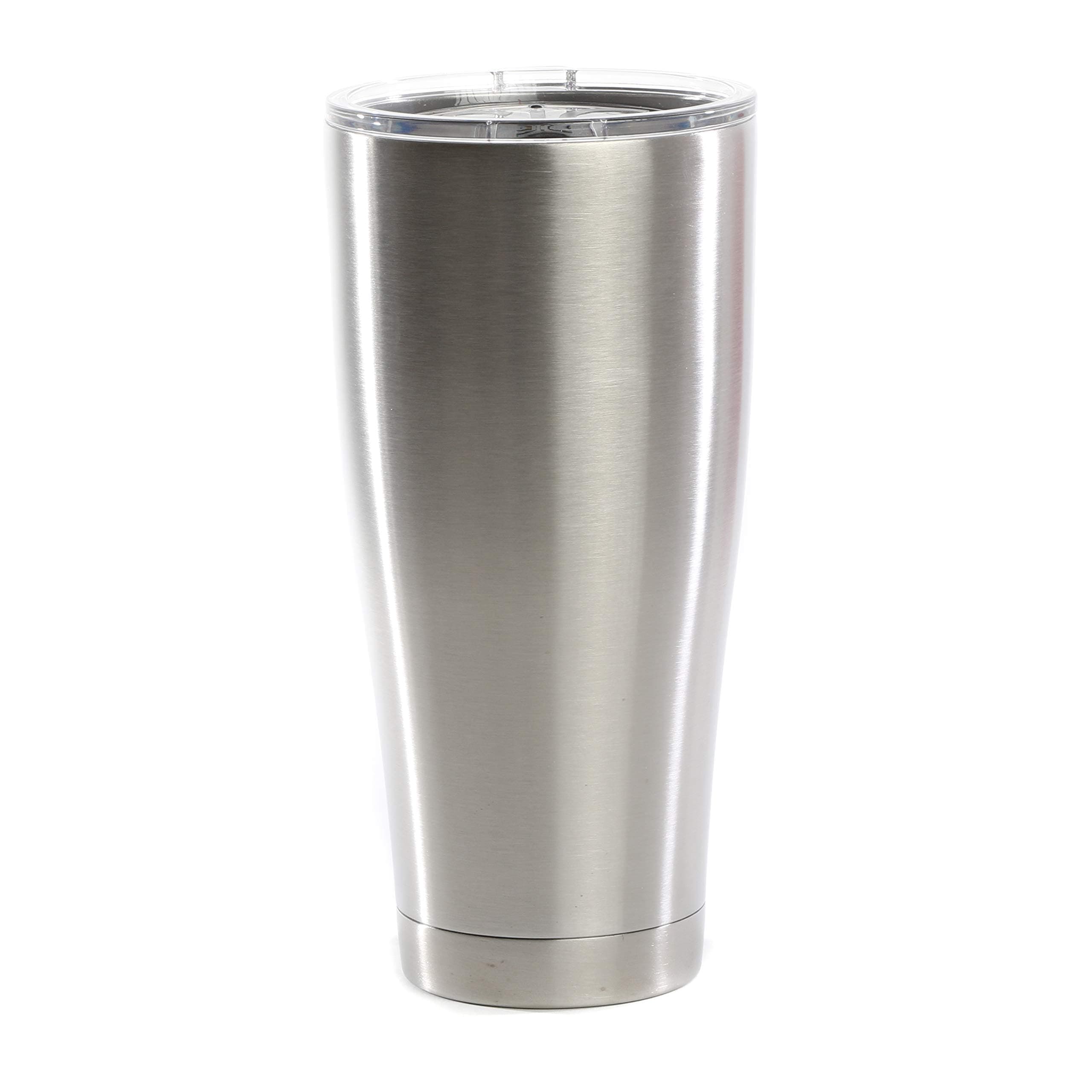 SIC 30oz Insulated Travel Tumbler Mug, Premium Double Wall Stainless Steel, Leak Proof BPA Free Lid (Stainless Steel)