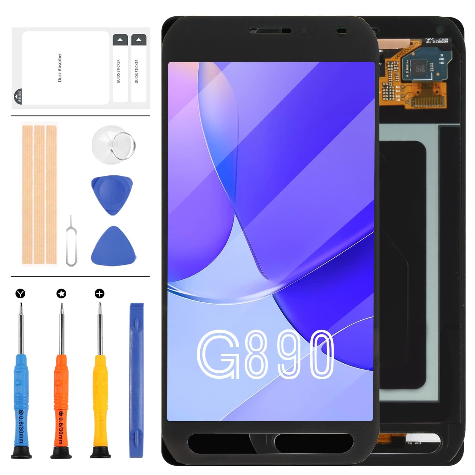 For Samsung Galaxy S6 Active Screen Replacement Original 5.1inch For Galaxy S6 Active LCD Screen SM-G890 SM-G890A LCD Display Touch Digitizer Assembly Parts Kit with Repair Tools