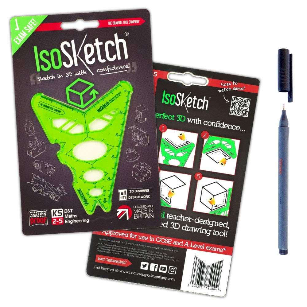 GREENBOX The Drawing Tool Company Isosketch 3D (Inc. Free Stabilo Fine Liner)