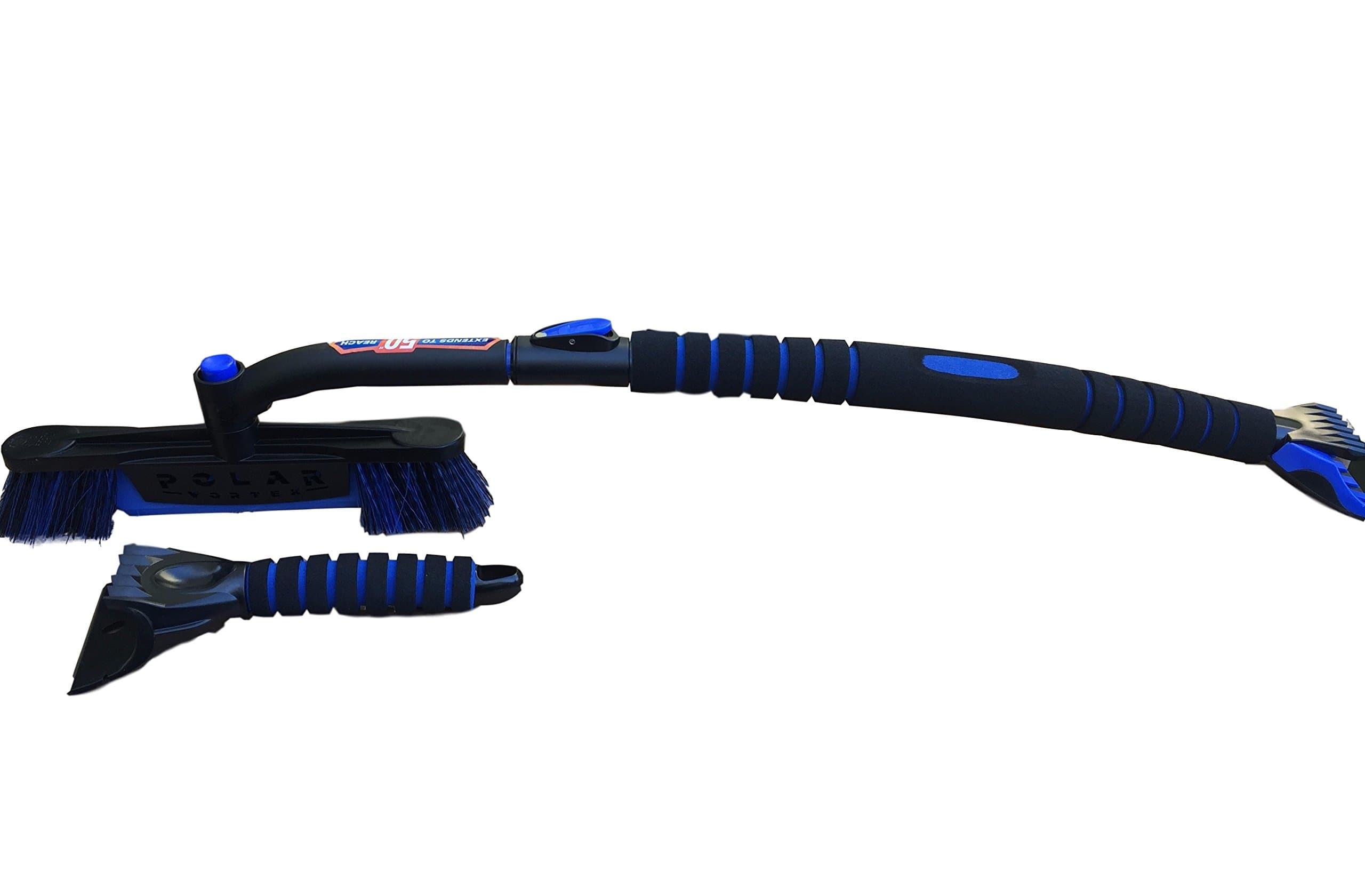 Mallory USA 50 Hopkins Subzero Snow Brush with Foam Grip & Rotating Brush Head - Bonus Comes with Mini Scraper(Colors May Vary)