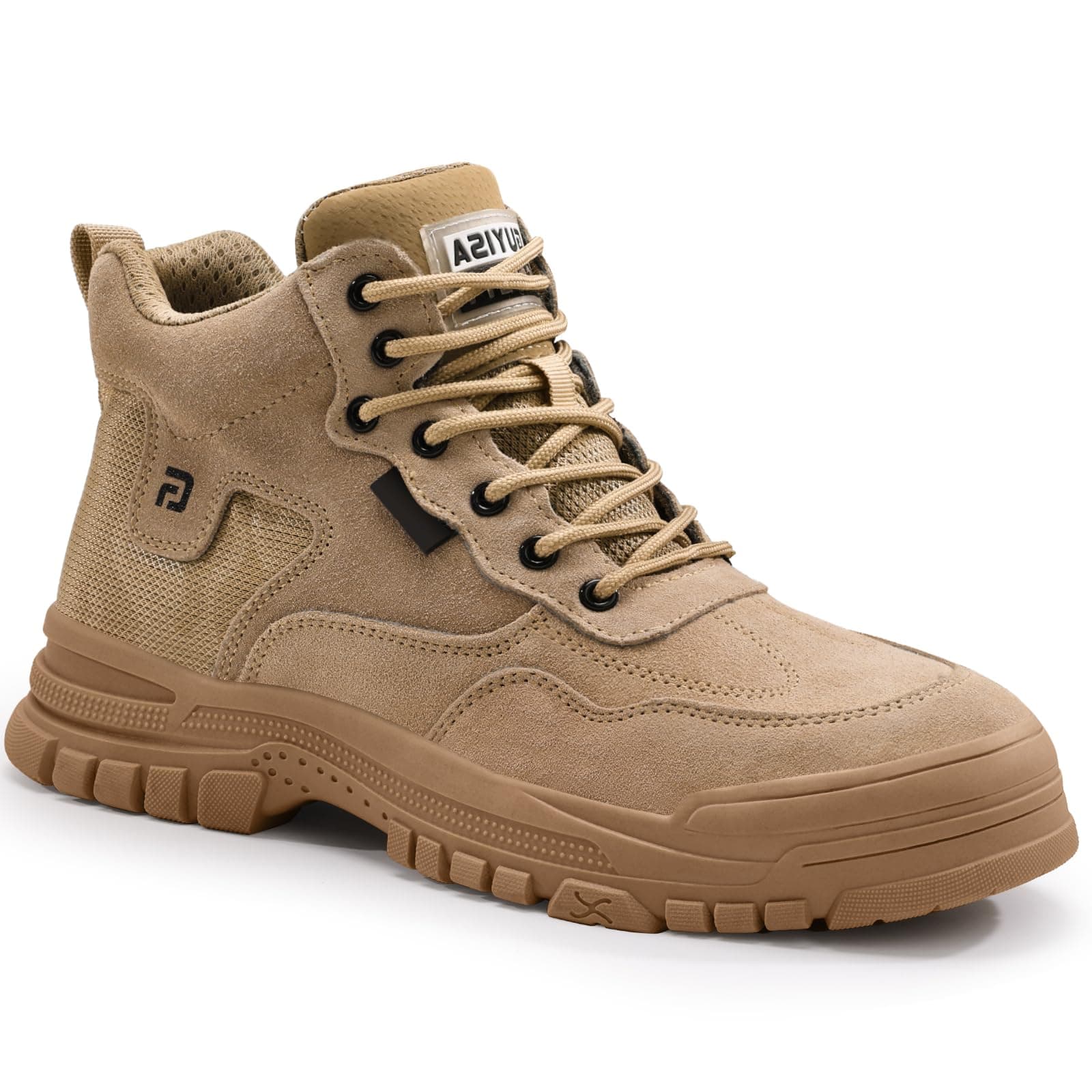 Work Boots for Men Non-Slip Composite Toe Boots Lightweight Composite Toe Shoes for men Indestructible Safety Boots Comfortable Work Shoes Industrial Construction Safety Shoes Size 10.5