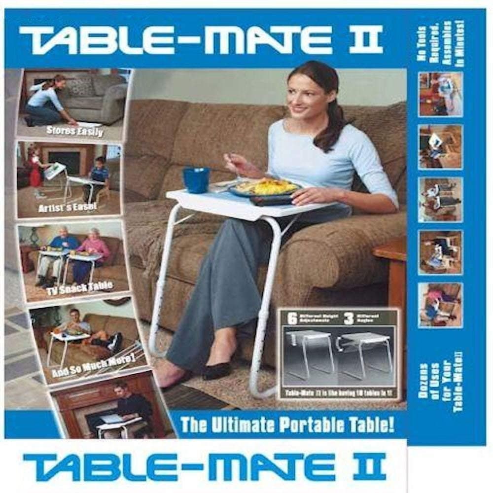 WHOSAVE New Table Mate ll Portable Adjustable Folding Table, Lounge, Bedroom Furniture