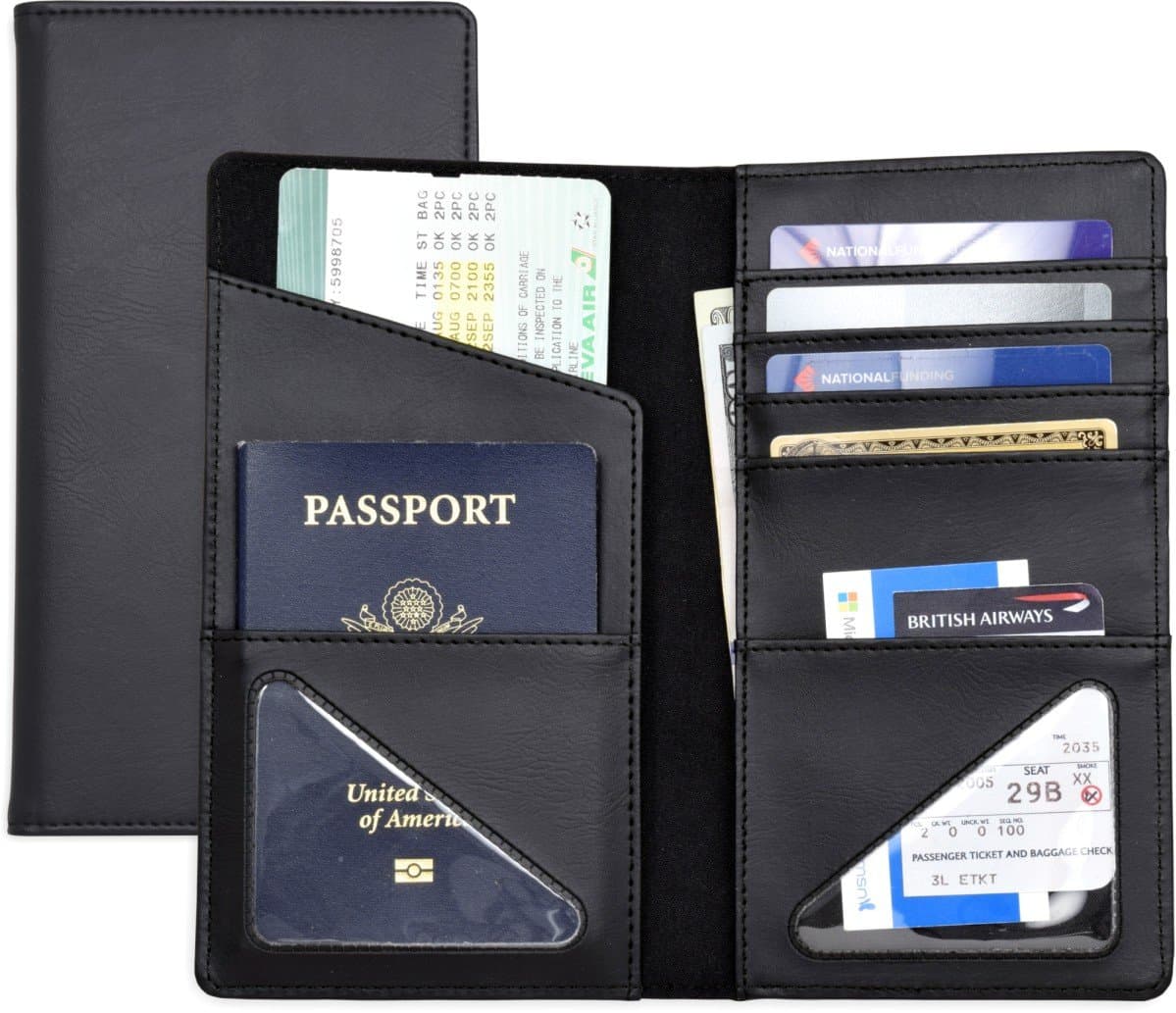 Passport Wallet, Passport Holder, Passport case, Travel Accessory, Leatherette/Simulated Leather/Vinly