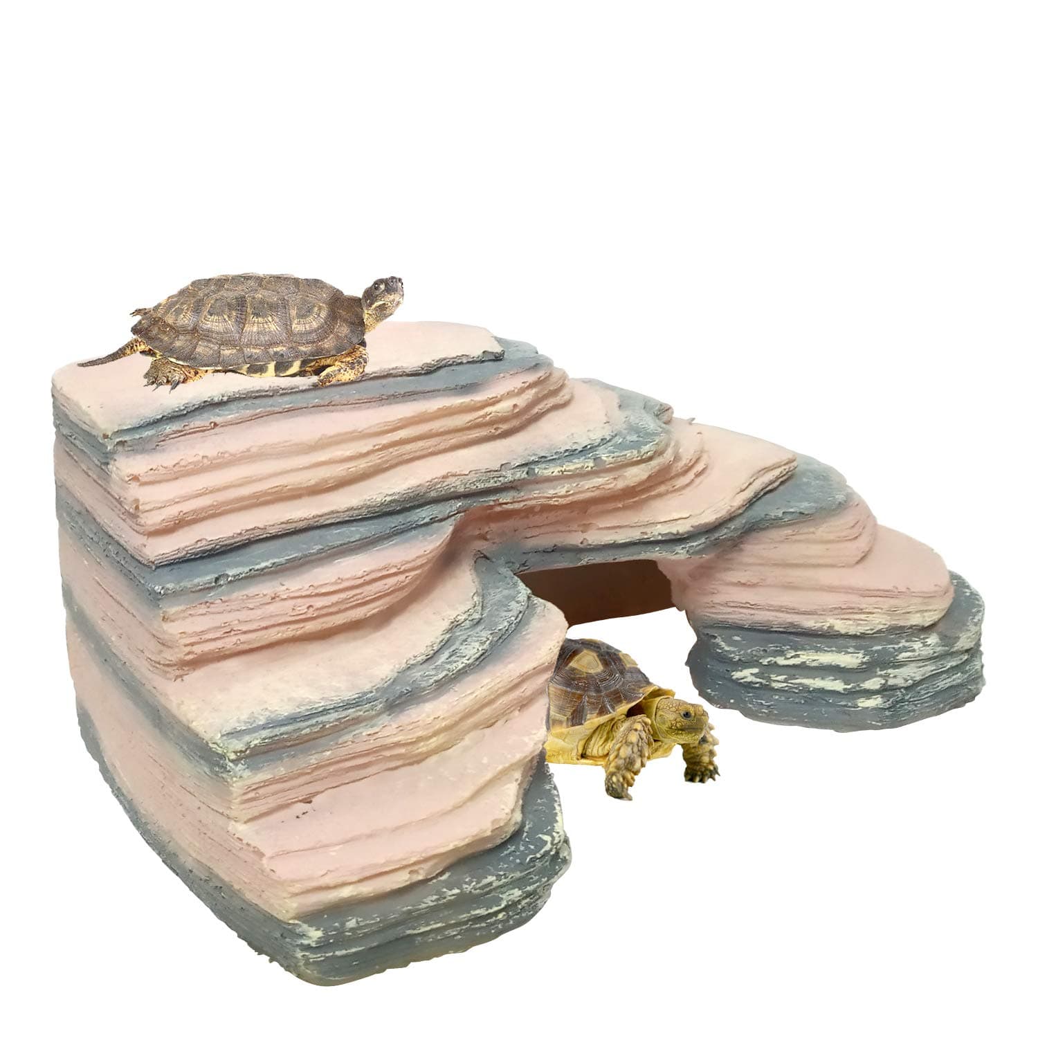 VENUS AQUA Aquarium Ornament – Climbing Tortoise Bridge Resin Décor for Underwater Landscape & Fish Tanks | 22cm x 15.5cm x 9cm