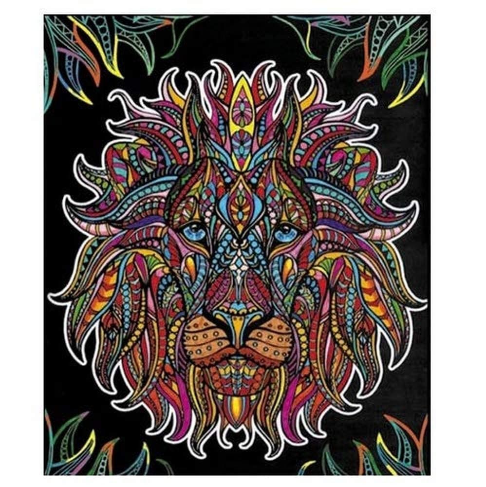 Colorvelvet 47 x 35 cm"King" Drawing Colouring System (Large, Multi-Colour)