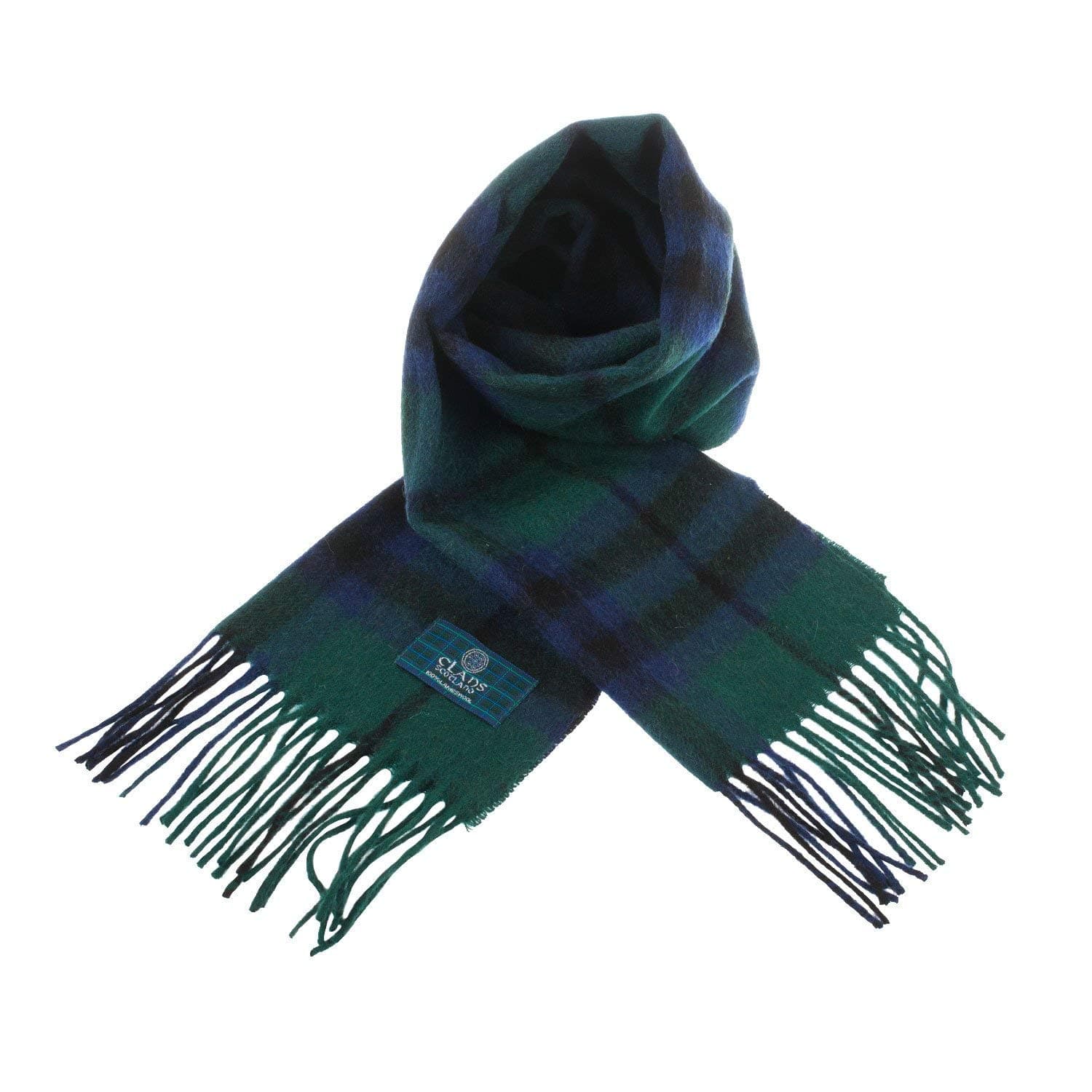 Clans Of Scotland Pure New Wool Scottish Tartan Scarf