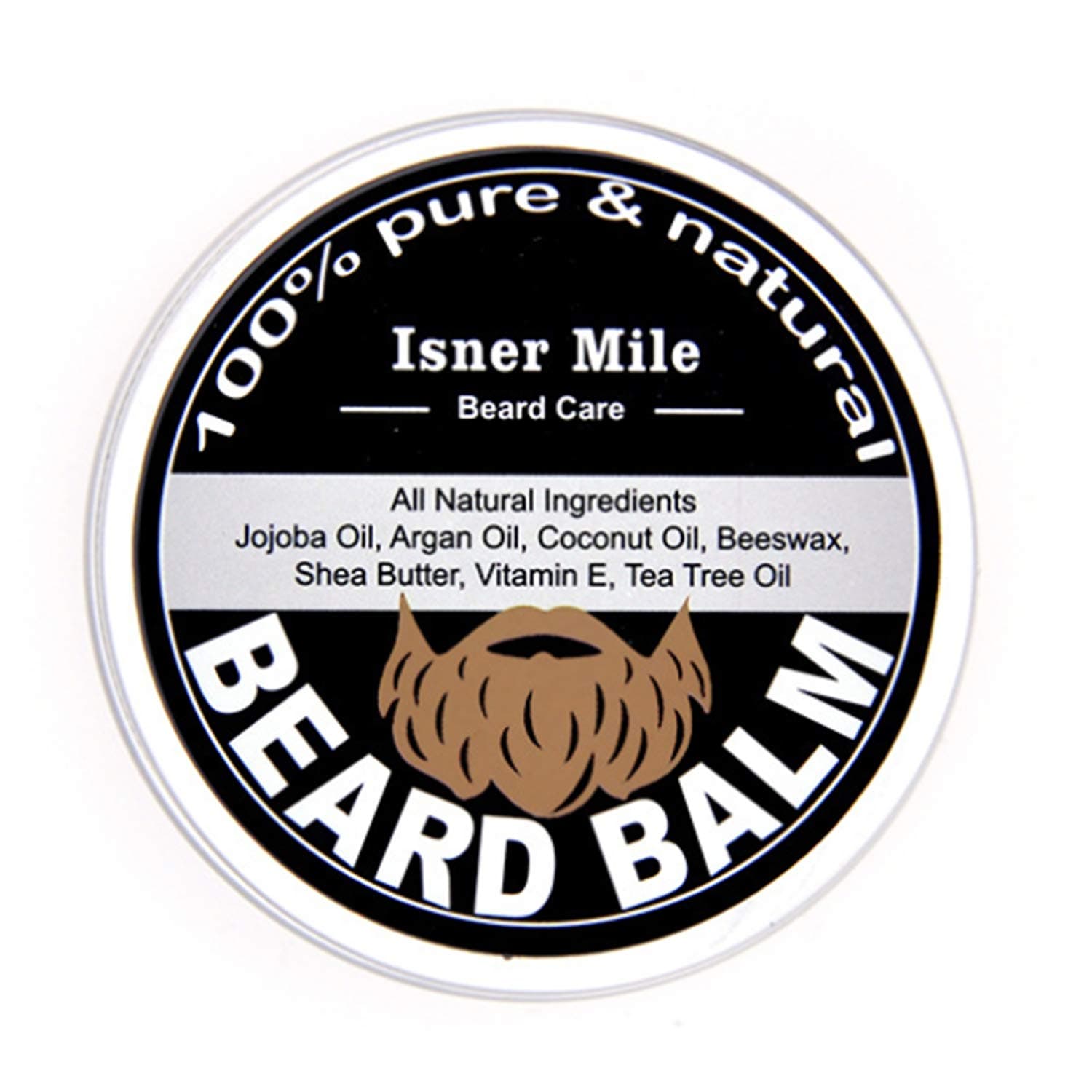 Beard Balm for Men - Medium Hold Beard Wax for Styling - Non Greasy - Deep Beard Conditioner - Promotes Beard Growth and Shine - Stop Beard Itch and Flakes - Get Beard Hacks Bible