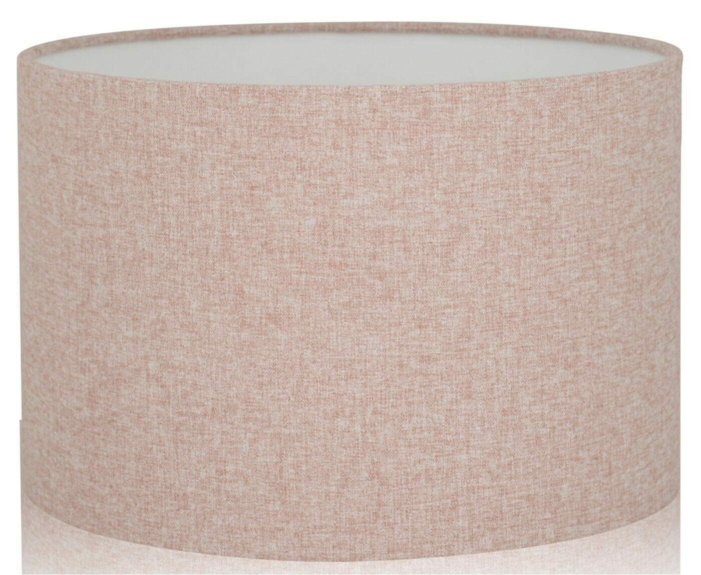 MIRA Brushed Linen Style Drum LAMPSHADE Ceiling Pendant OR Table Lamp Shade (Blush Pink, 8''(20cm))