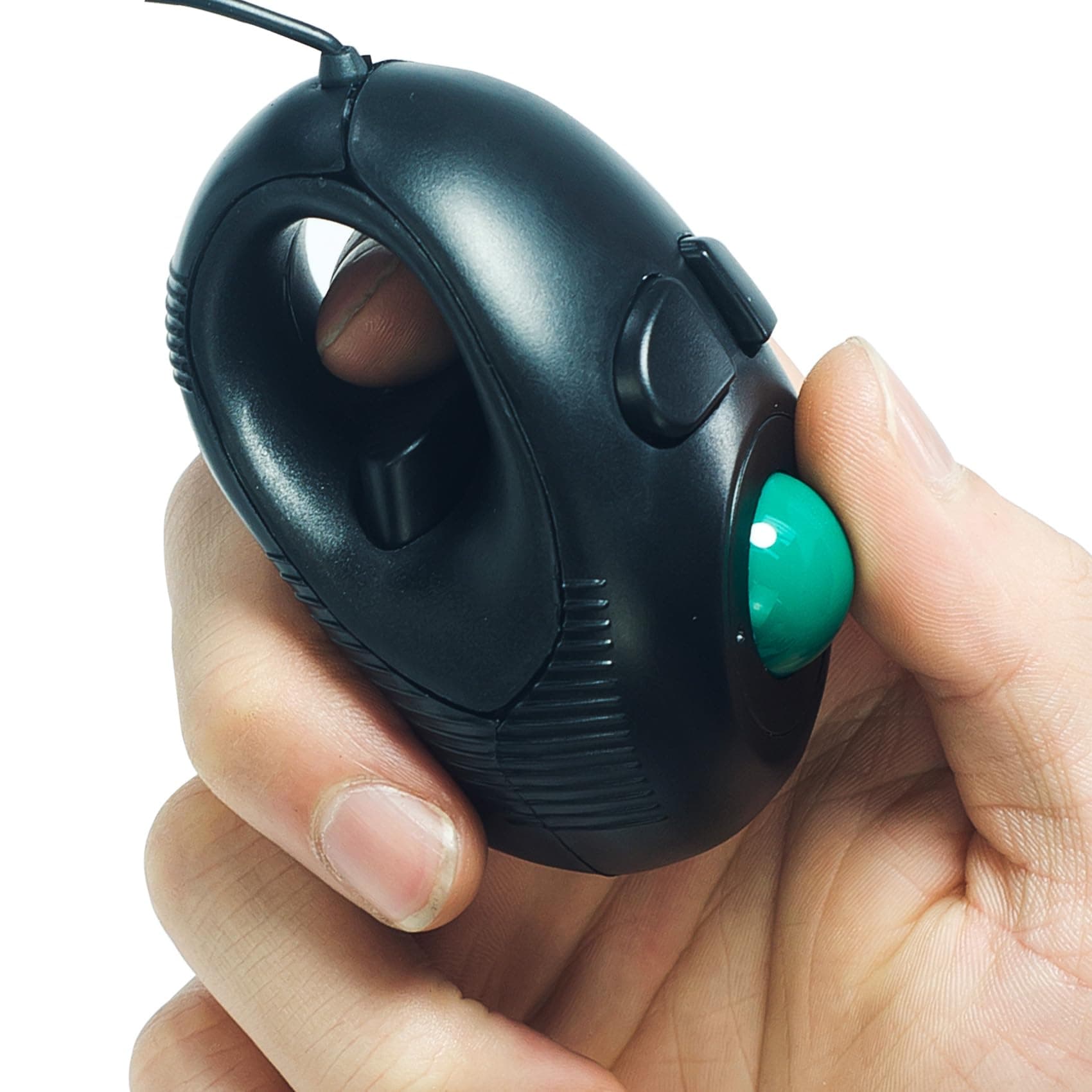 Portable Finger Hand Held 4D Usb Mini Trackball Mouse/Fits Left and Right Handed Users Great for Carpal Tunnel Laptop Lovers