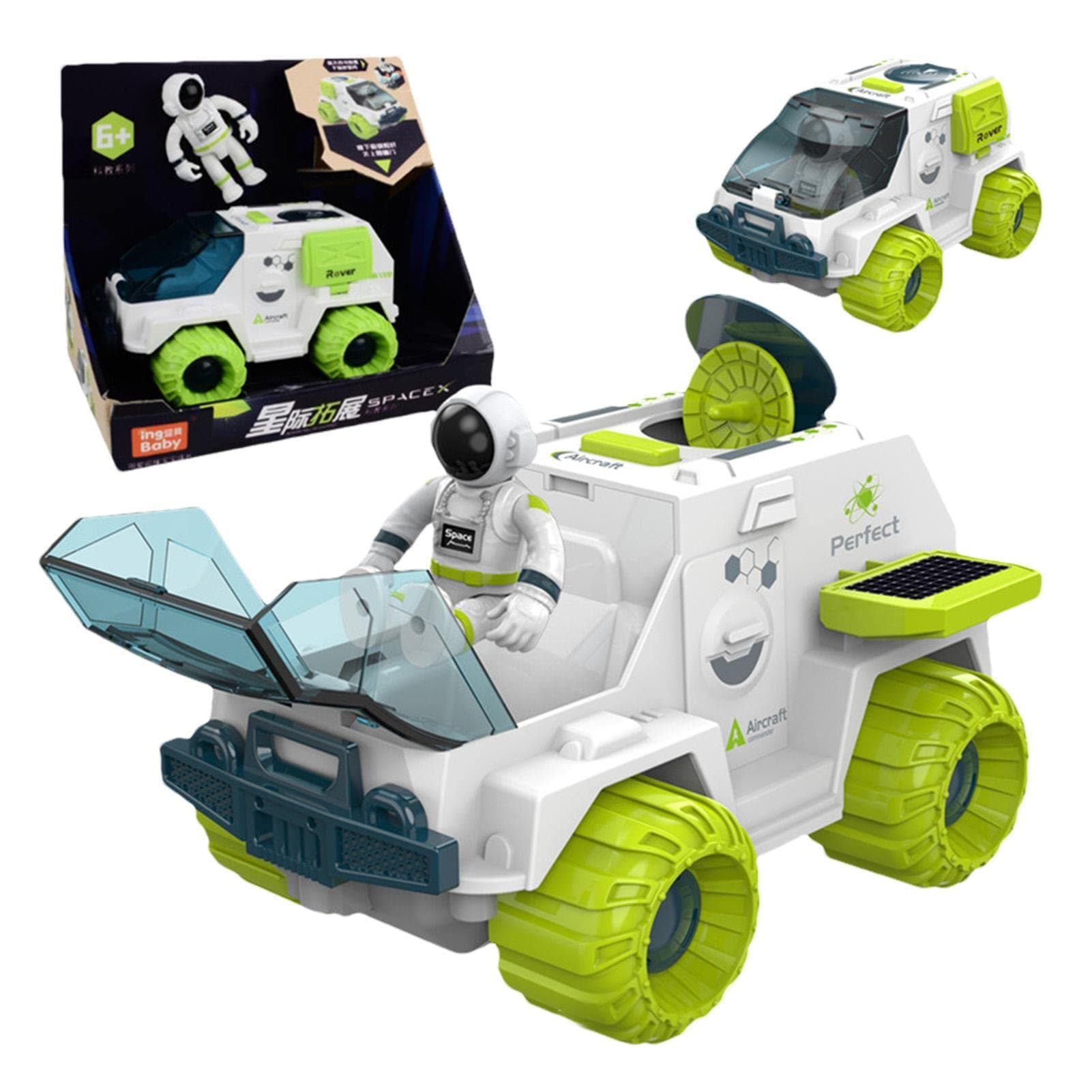 xiaoye Space Rocket Toy | 180° Rotation Space Toys For Kids,Rocket Ship Toys Space Shuttle Astronaut Figures Spaces Station For Boys 1-5