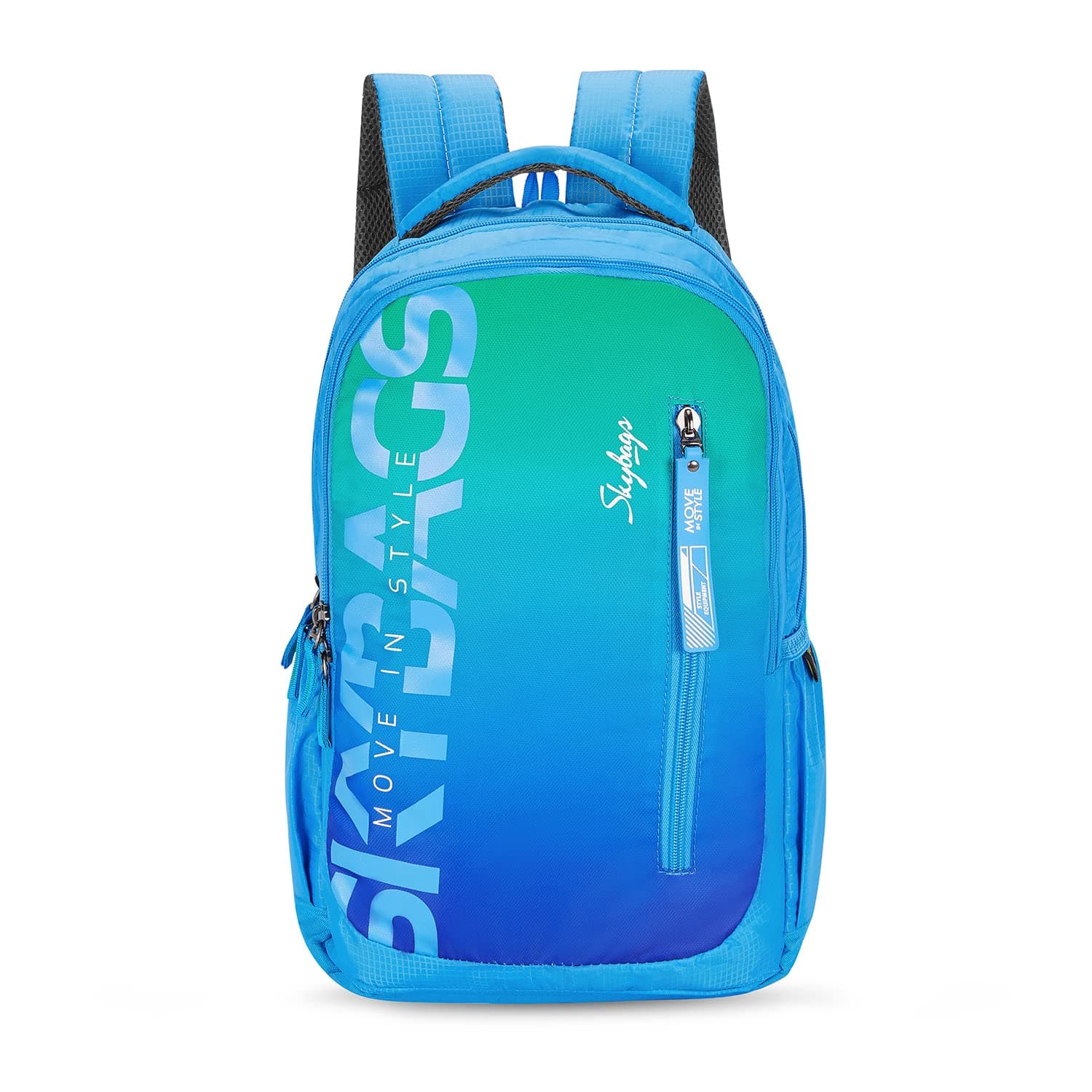 Skybags Brat Pro 28 Liters Casual Backpack for Boys & Girls with 2 Compartments, Built-to-Last Straps & Bottle Pockets | Adjustable Shoulder Strap | Lightweight Backpack for Kids - Unisex, Blitch, One