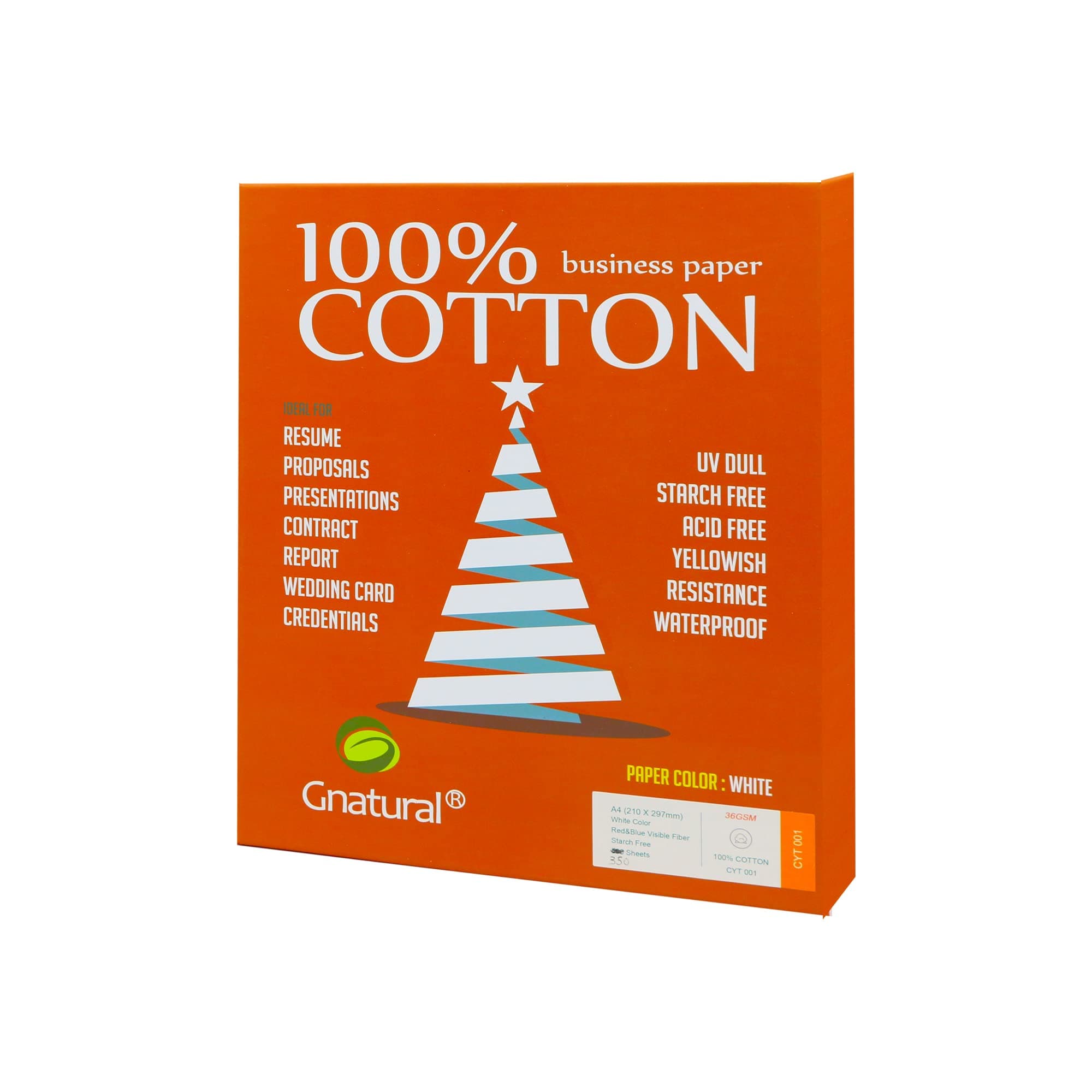 100% cotton paper，8.5 x 11 inch business paper,36GSM inkjet laser printing paper,8.5"x11" white color,350 sheets waterproof paper (36gsm)