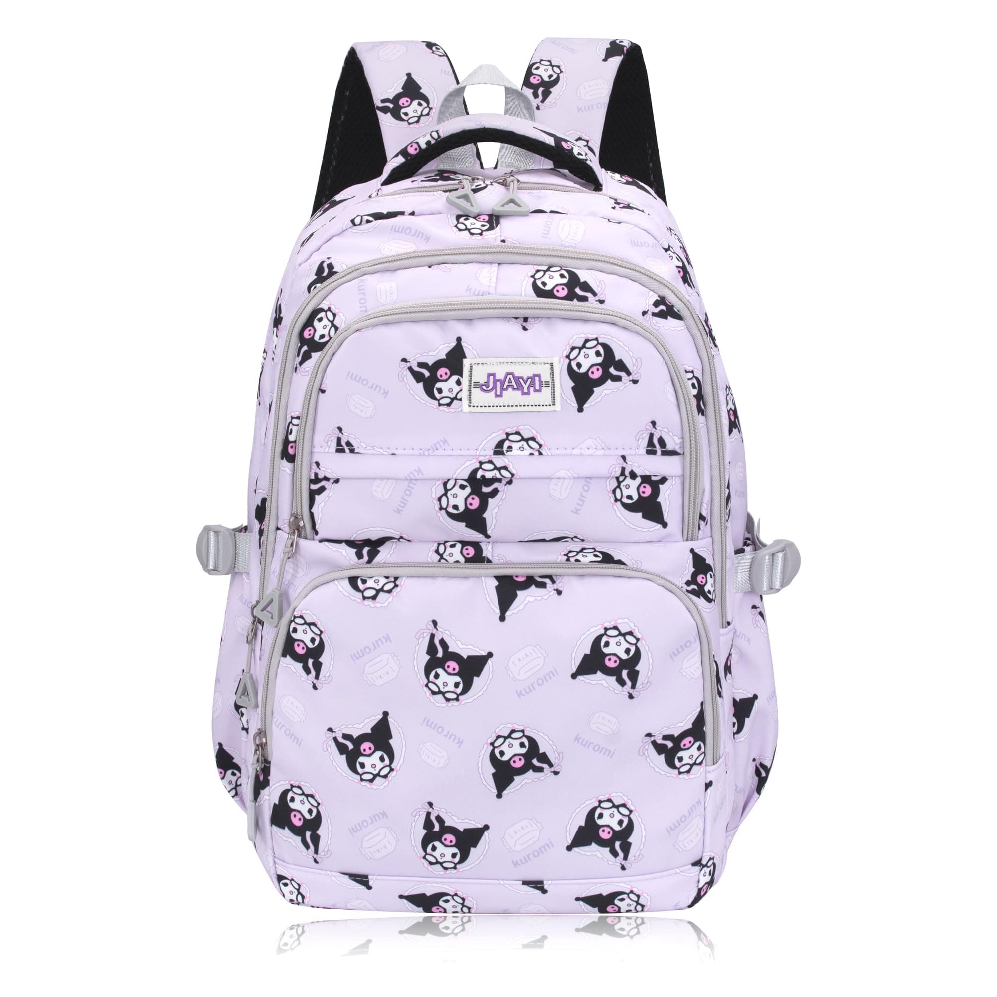 Anime Kuromi All Over Print Large Capacity Casual Backpack Laptop Backpack Travel Hiking Rucksack Bike Backpack Purple