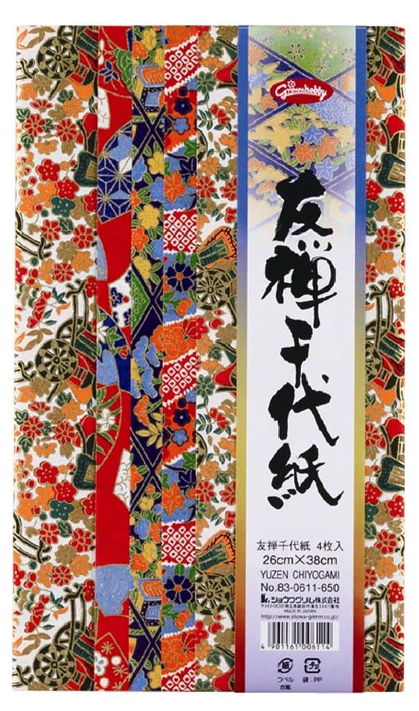 Showa Grim 83-0611 Chiyo Paper, Wrinkle Paper, Yuzen, B4 Size