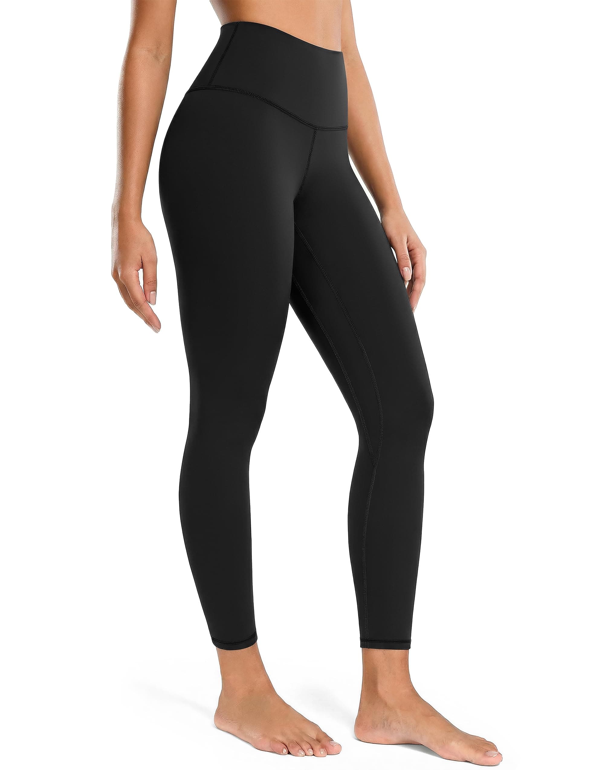 Women's High Waisted Tummy Control Workout Leggings 7/8 Length Ultra Soft Yoga Pants 25"