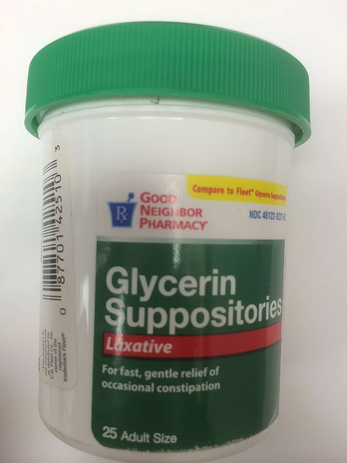 Glycerin Suppositories Laxative for Adults 25 Ct (2)