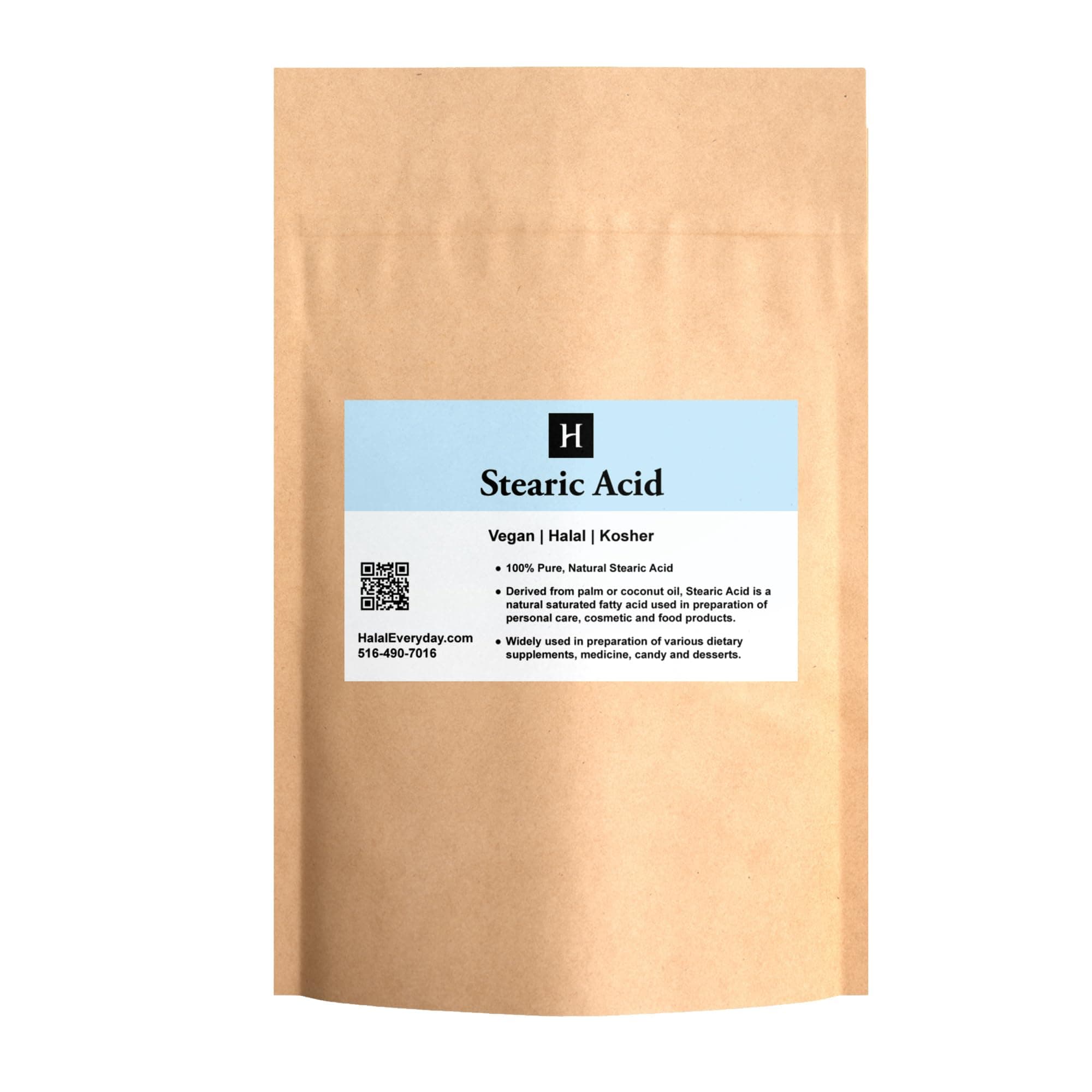 Stearic Acid White Flakes Food Grade NF/USP - 1lbs