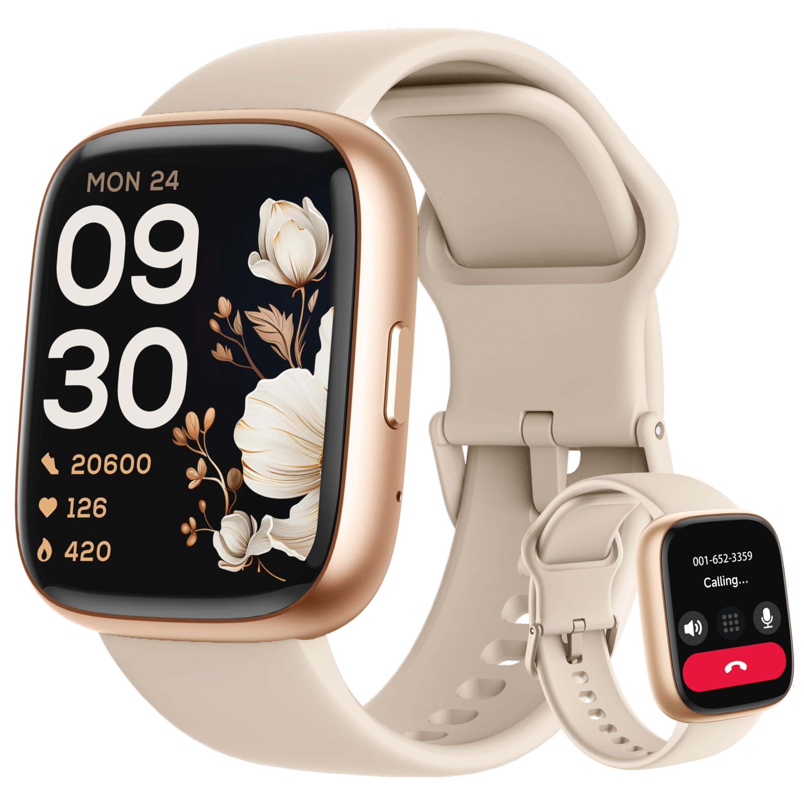 – Smart Watch, Alexa Built-in, Answer/Make Calls 44mm Smartwatch Women Men, 1.83" Sports Watch IP68 Waterproof, Heart Rate SpO2 Sleep Stress Monitor, Step Counter Watch for Android & iOS Phone