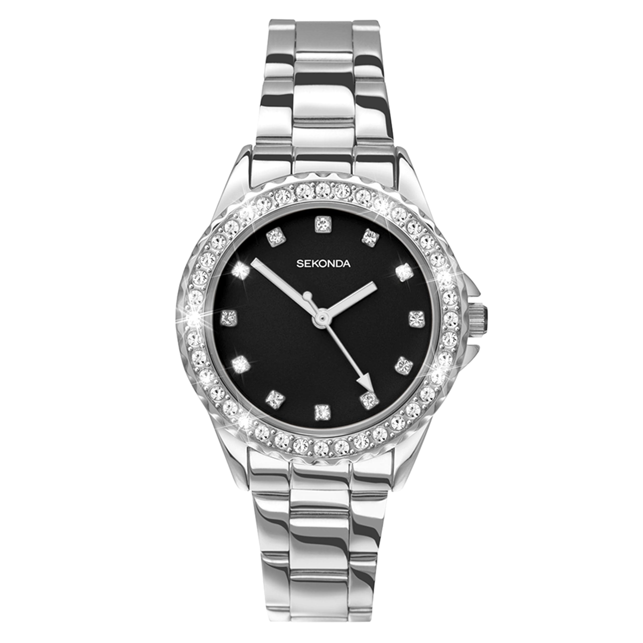 Sekonda Womens Analogue Classic Quartz Watch with Stainless Steel Strap 2904, Bracelet Type