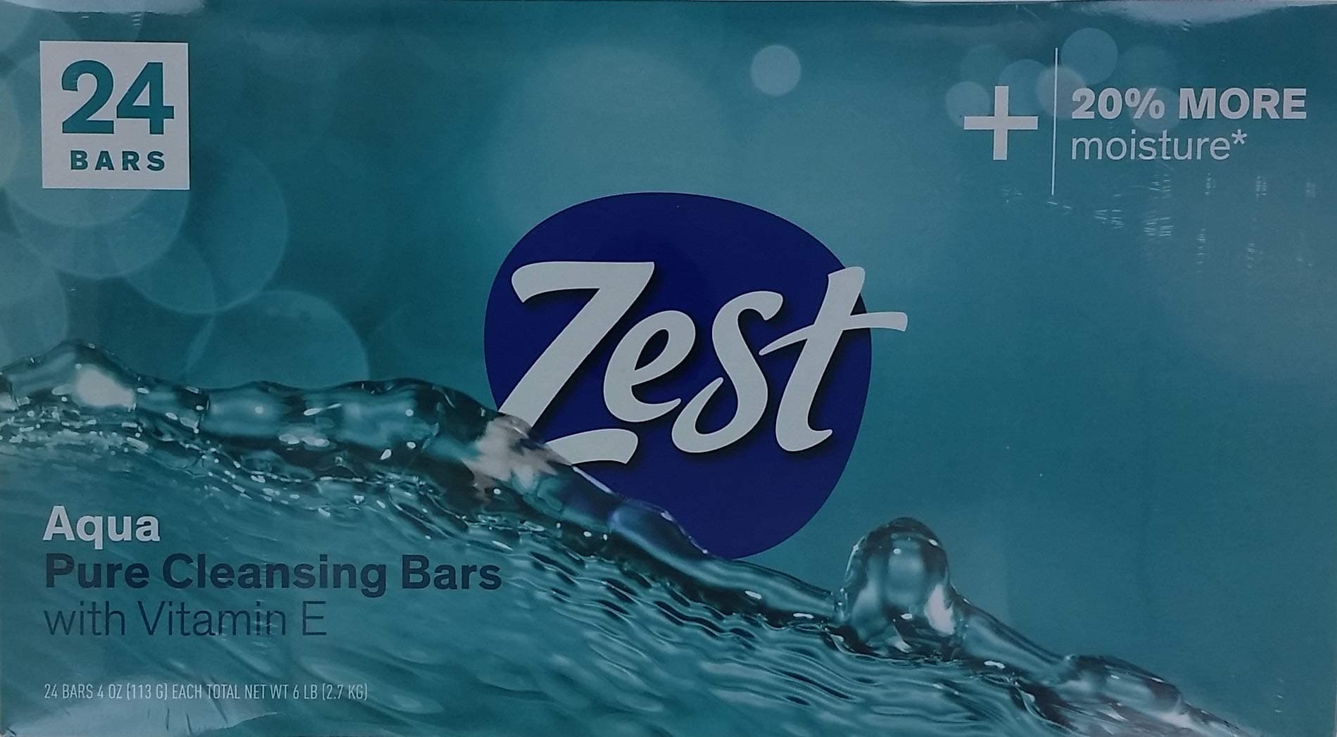 Zest Aqua Pure Cleansing Bars (4 Ounce, 24 Count)