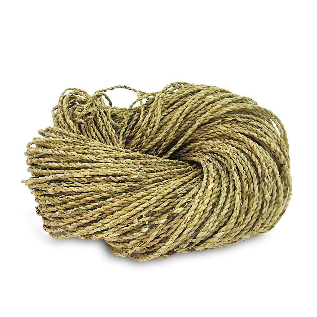 109 yards of Natural Handwoven Twisted Cord/Rope/String, 2 Ply Straw Water hyacinth Twine Rope