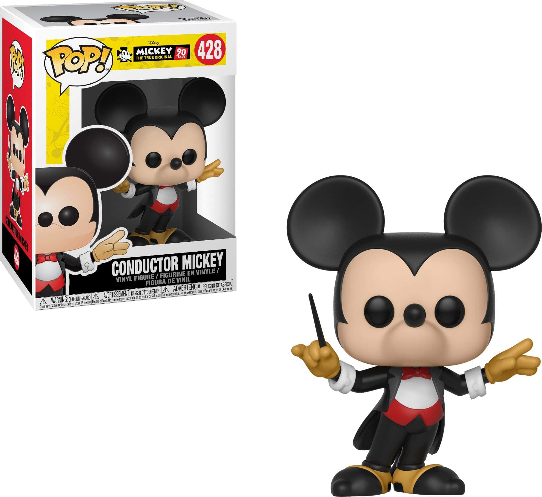 Pop Disney: Mickey's 90Th - Conductor Mickey Collectible Figure, Multicolor