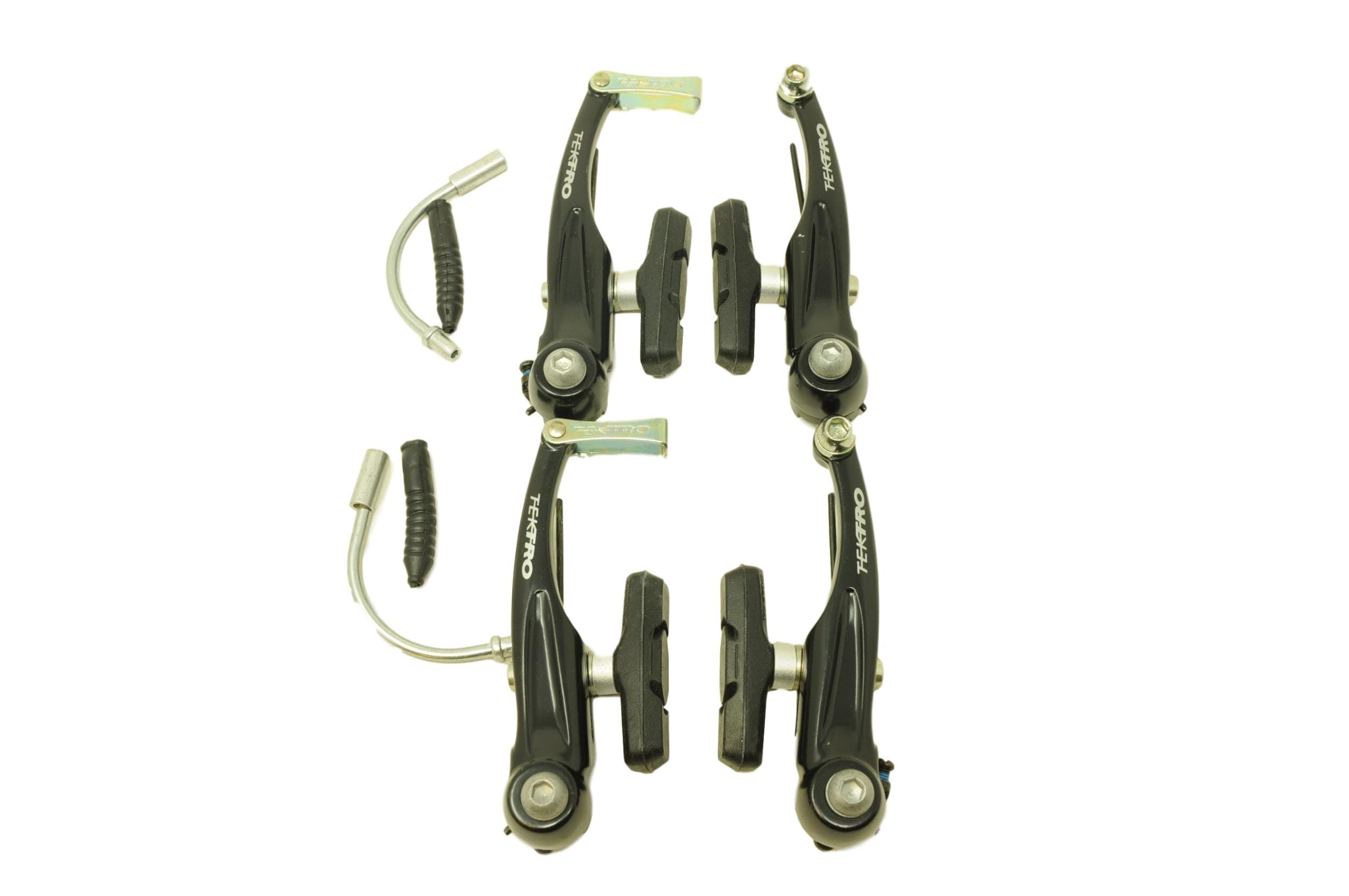 TEKTRO 837ML SET ALLOY V BRAKE LINEAR PULL BRAKE CALIPERS FOR MOUNTAIN BIKES, MTB, ATB & MOST CYCLES HIGH QUALITY BLACK NEW