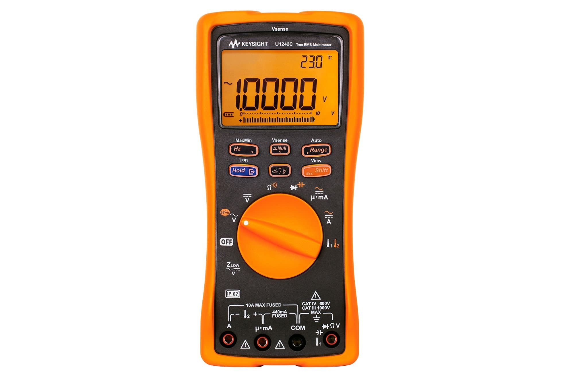 KEYSIGHTU1242C Handheld Digital Multimeter, 4 Digit, with IP 67