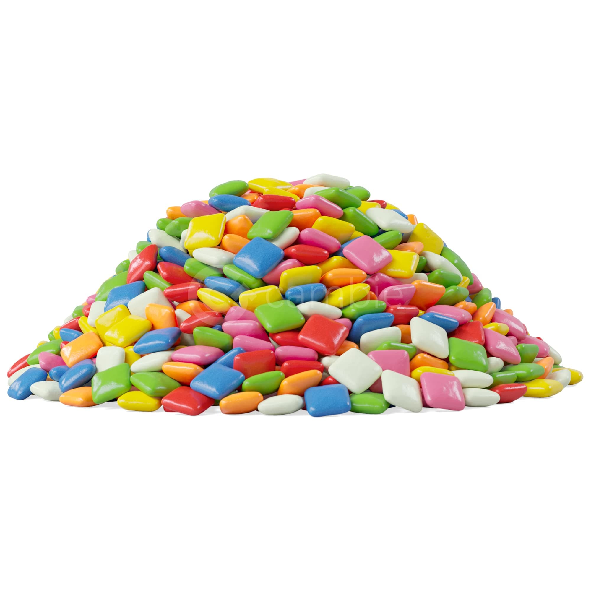 Boo Boo Bytes Chiclets Gum by Cambie | Assorted Colors of Chiclet Chewing Gum | Deliciously Sweet & Nostalgic | Perfect for Gumball Machines | Repackaged Fresh in a Resealable Pouch | 5 lbs