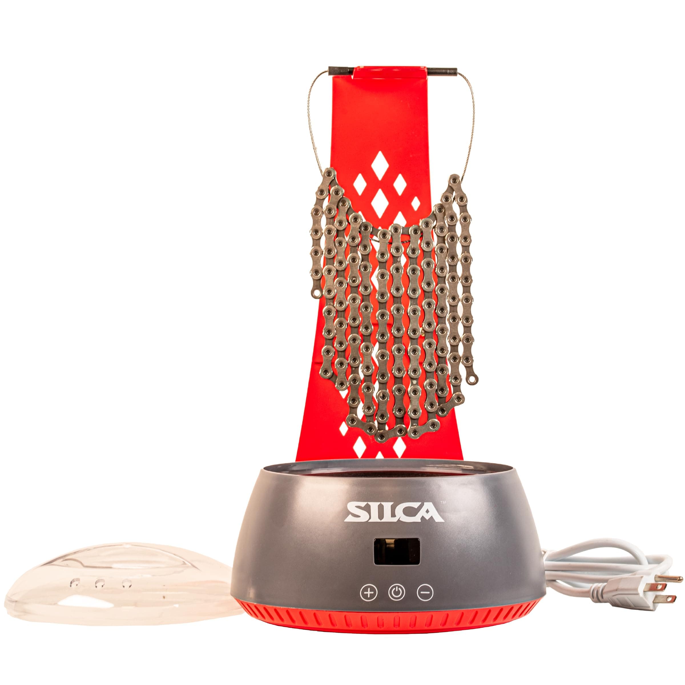 SILCA Bicycle Chain Wax Melting System – Simple, Mess-Free Bike Chain Waxing Pot (600ml) with Precise Temperature Control, Integrated Cooling Rack, and Quick Melting Technology