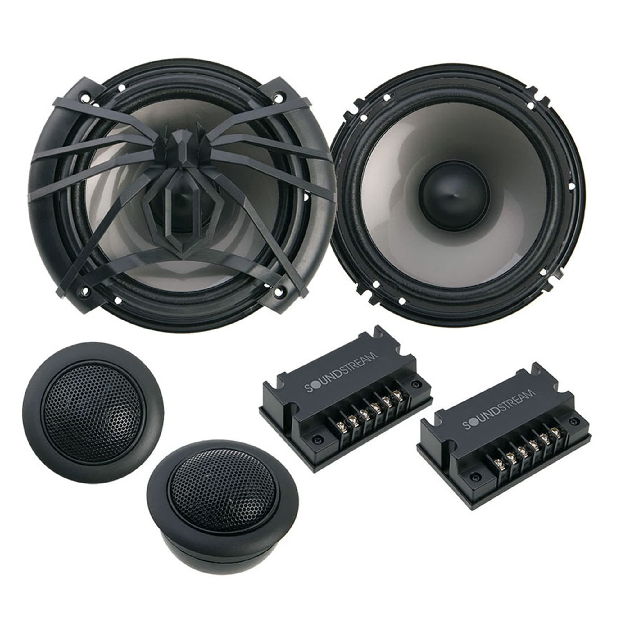 AC.6 Arachnid Component 6.5" 2-Way 300W Speaker Set,Black
