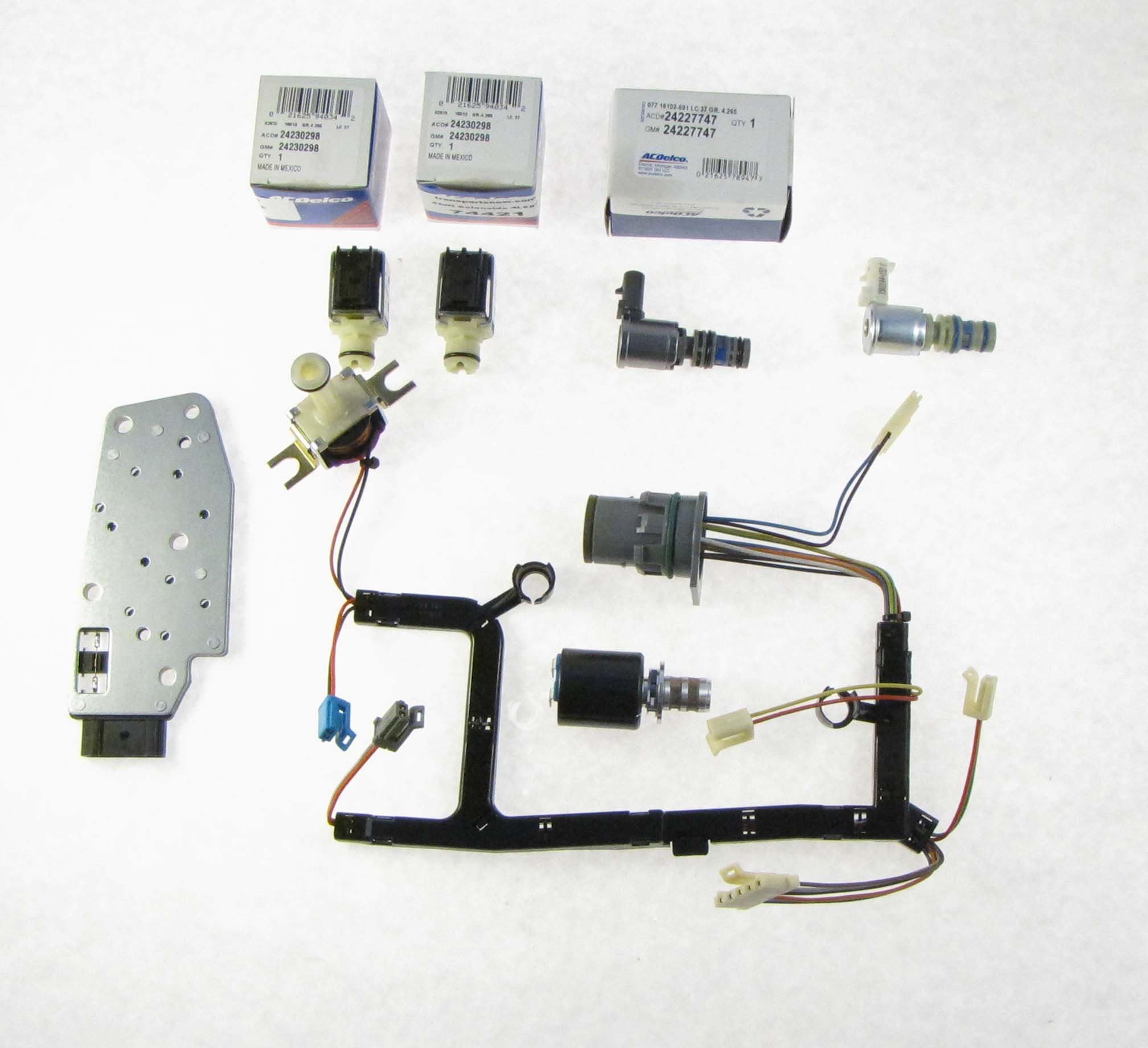 GM 4L60E 7 Piece Solenoid and Wire Harness Kit EPC TCC Shift Manifold 3-2