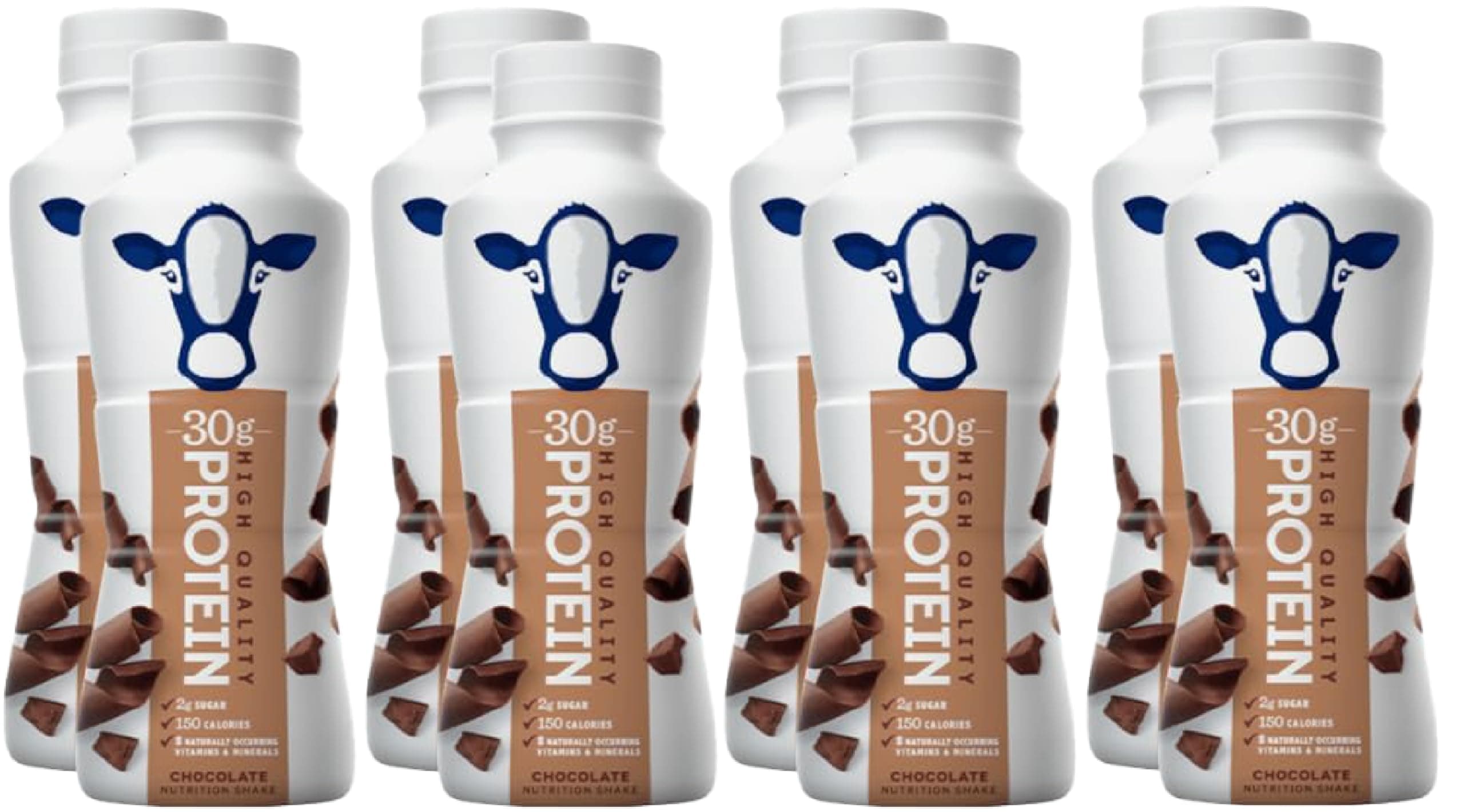 Assortment | Protein Shakes, Pack Of 8 - Chocolate Shake 11.5 Oz Each - Premium Protein Shake With Beverage Sleeve