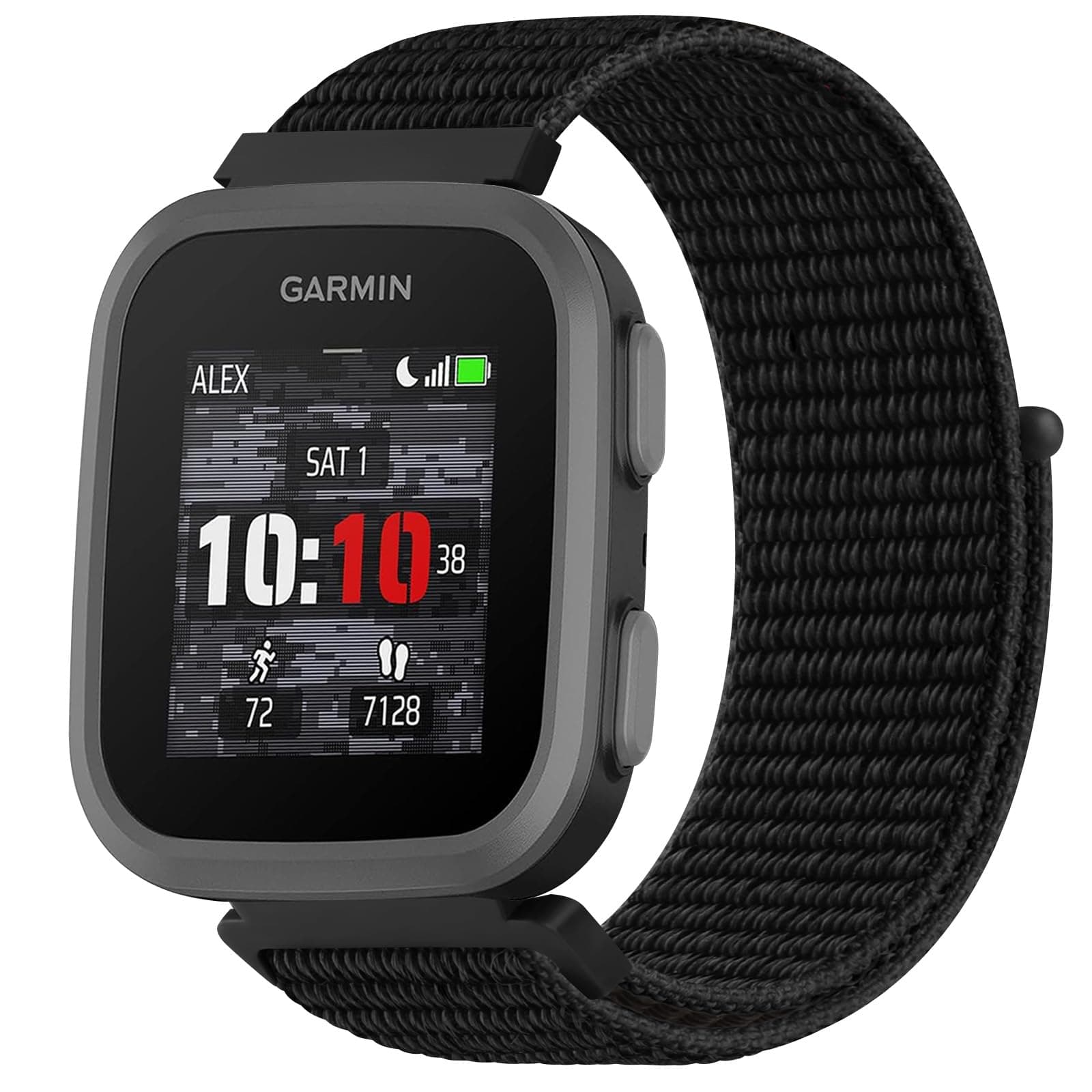 Nylon Band Compatible with Garmin Bounce Watch Bands, Soft Nylon Adjustable Sport Wristband for Garmin Bounce Smartwatch