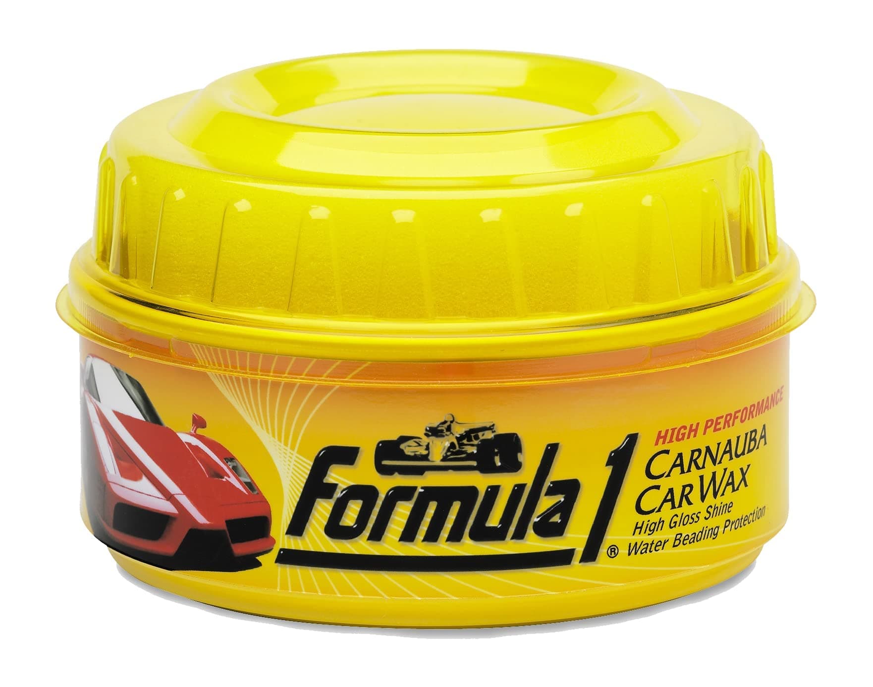 Formula 1 Carnauba Car Wax Paste – 12oz – Micro-Polishing Wax for Cars, Removes Scratches & Haze, Enhances Paint Color – Long-Lasting High-Gloss Shine, Safe for Clear Coats, includes Sponge Applicator