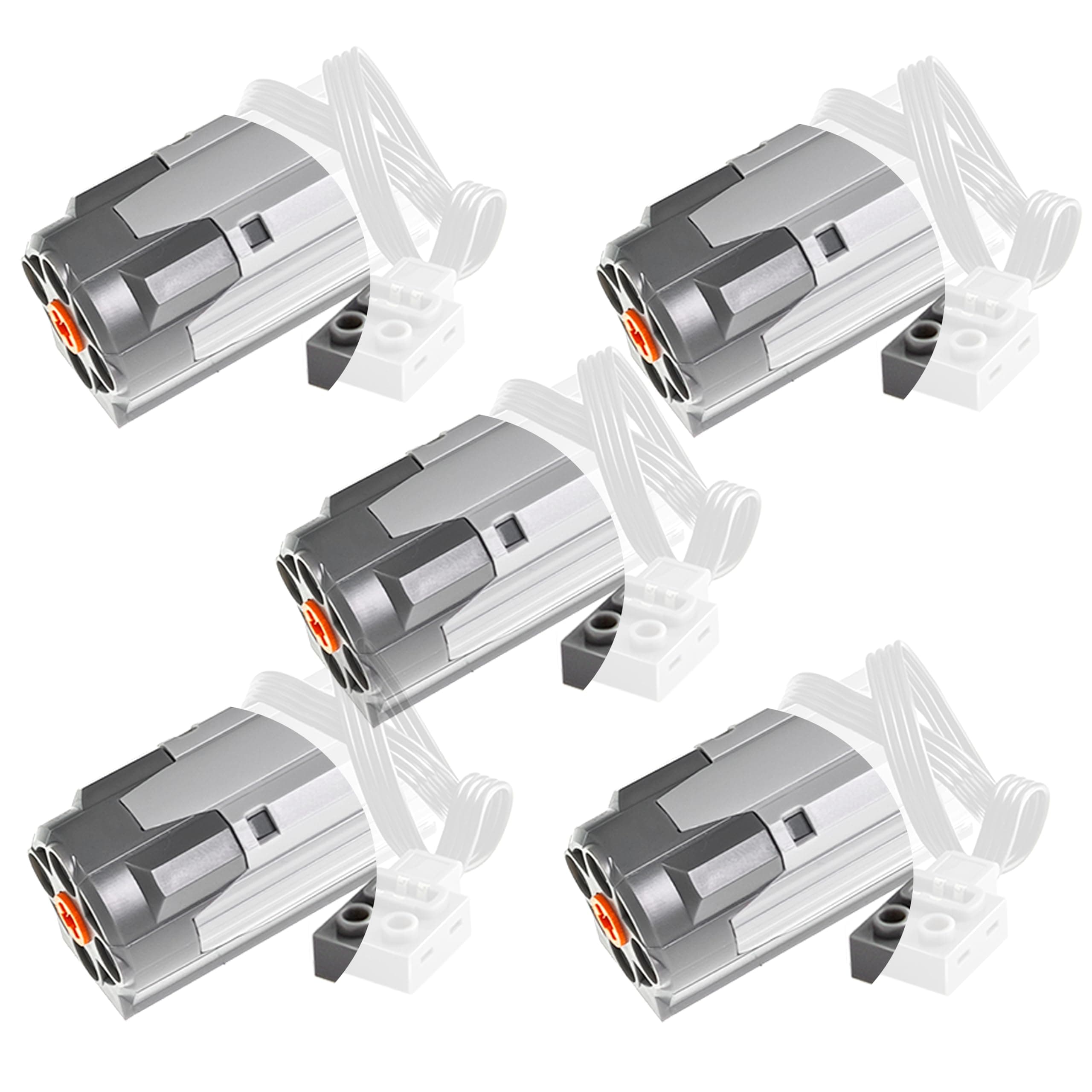 5Pcs Power-Function Technic-Parts Kit M-Motor 8883 Compatible with Lego-Motor-Kit.