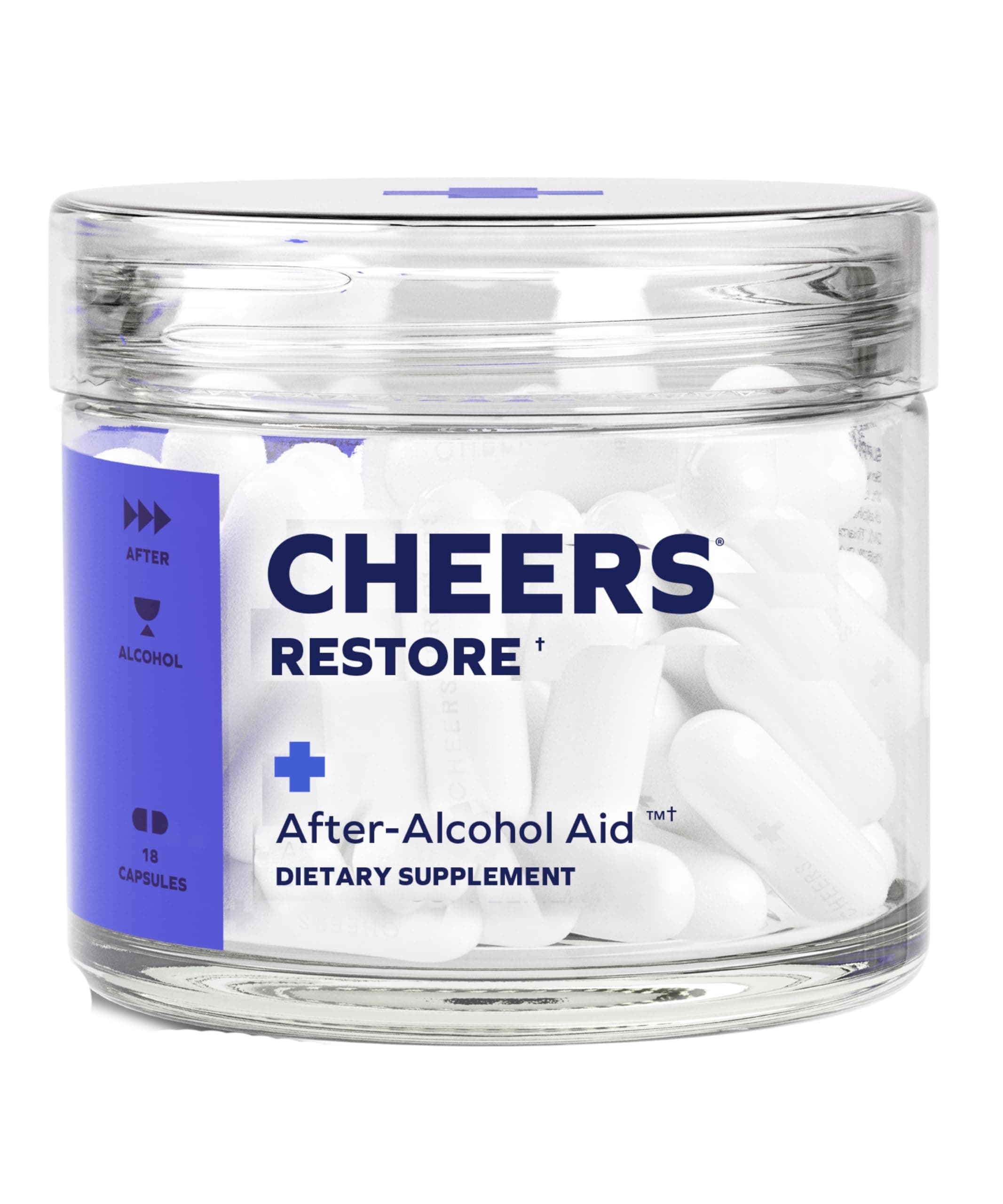 Cheers Restore | Supplement with DHM + L-Cysteine | Feel Better After Drinking & Support Your Liver | 6 Doses | Dihydromyricetin, Cysteine, Milk Thistle, Prickly Pear, B-Vitamins, Ginger