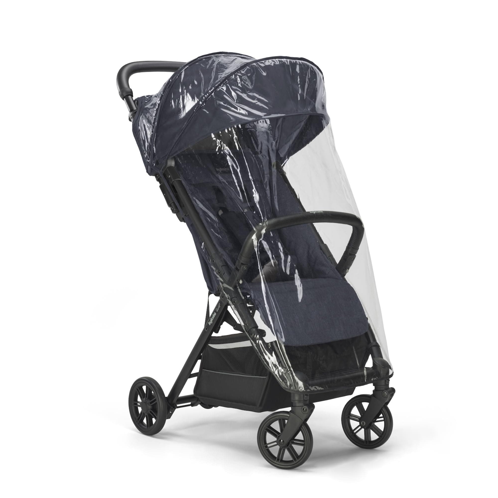 InglesinaQuid Stroller Raincover, Clear – Tailored for Quid Stroller – Simple Installation, Shields from Rain, Wind, and Bugs – BPA-Free, All-Weather Protection for Chilly, Windy, and Wet Conditions