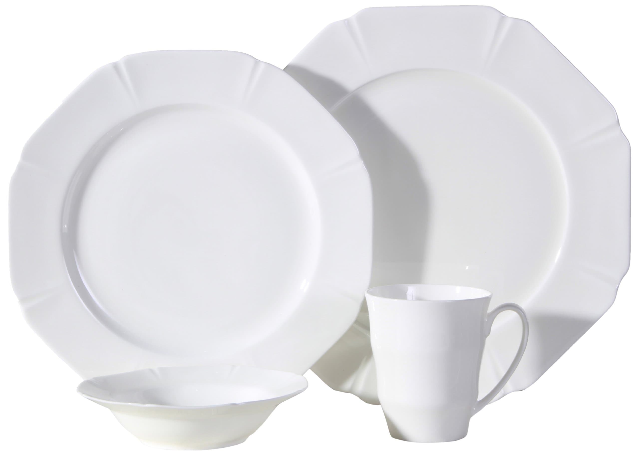 Auratic CY 16-Piece Dinner set, Service for 4, Fine Bone China