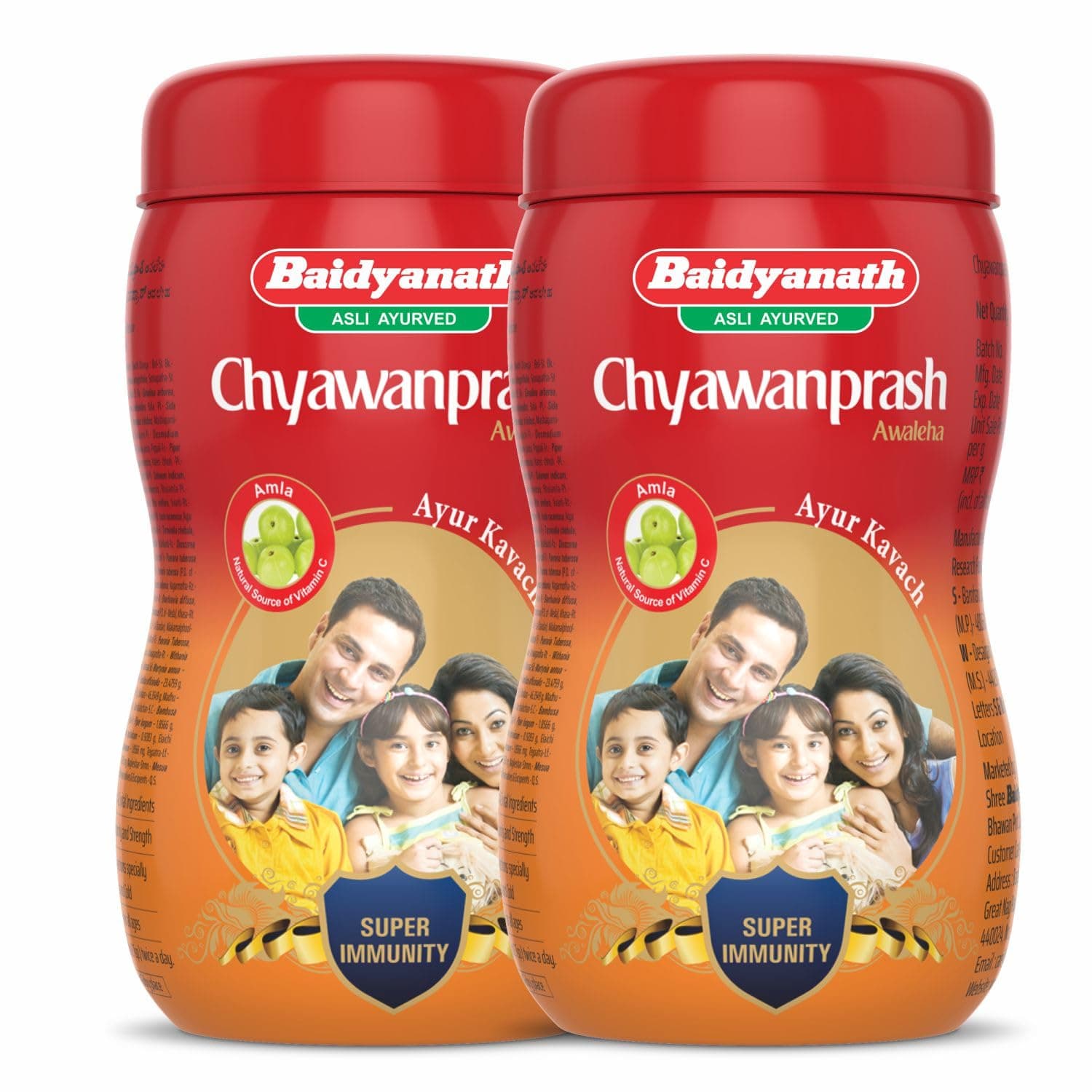 - Baidyanath Asli Ayurved Chyawanprash, 950Gm (Pack Of 2) - Enriched With 42 Ayurvedic Herbs, Improves Immunity And Strength For All Age Groups