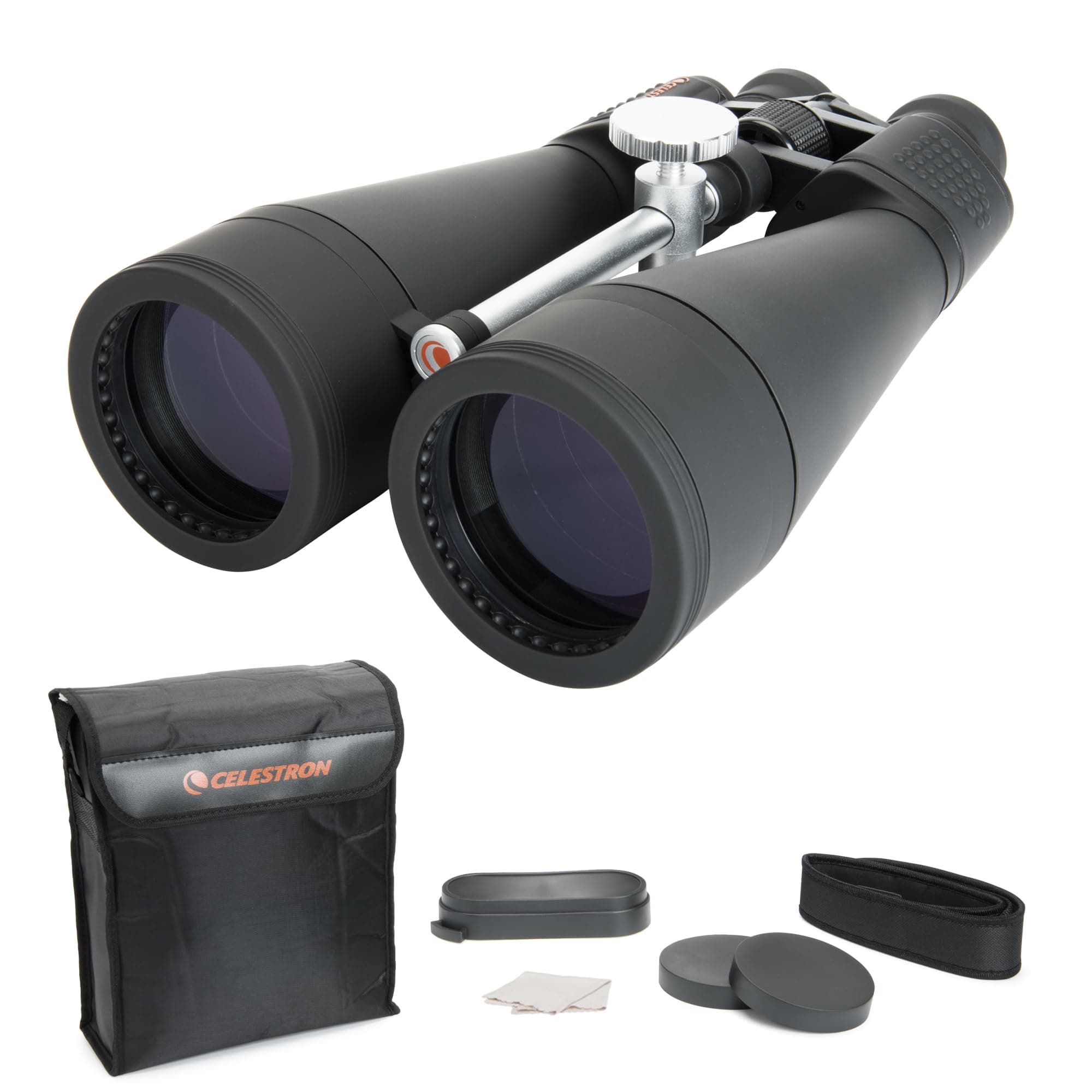 71018 SkyMaster 20x80mm Porro Prism Binoculars with Multi-Coated Lens, BaK-4 Prism Glass and Carry Case, Black