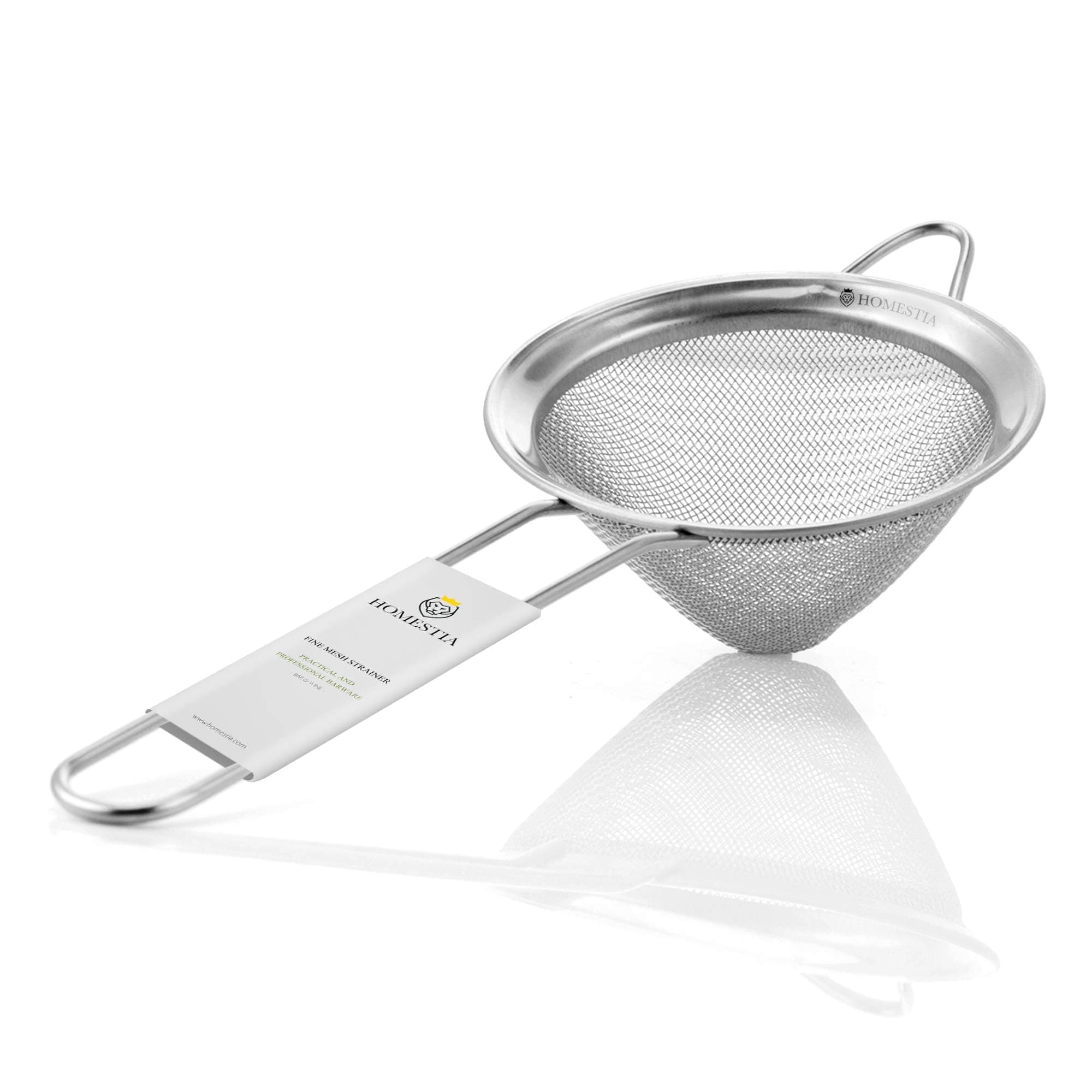 Homestia Cocktail Strainer Stainless Steel Fine Mesh Strainer Food Strainers Small Strainer Bar Tool 3 inch