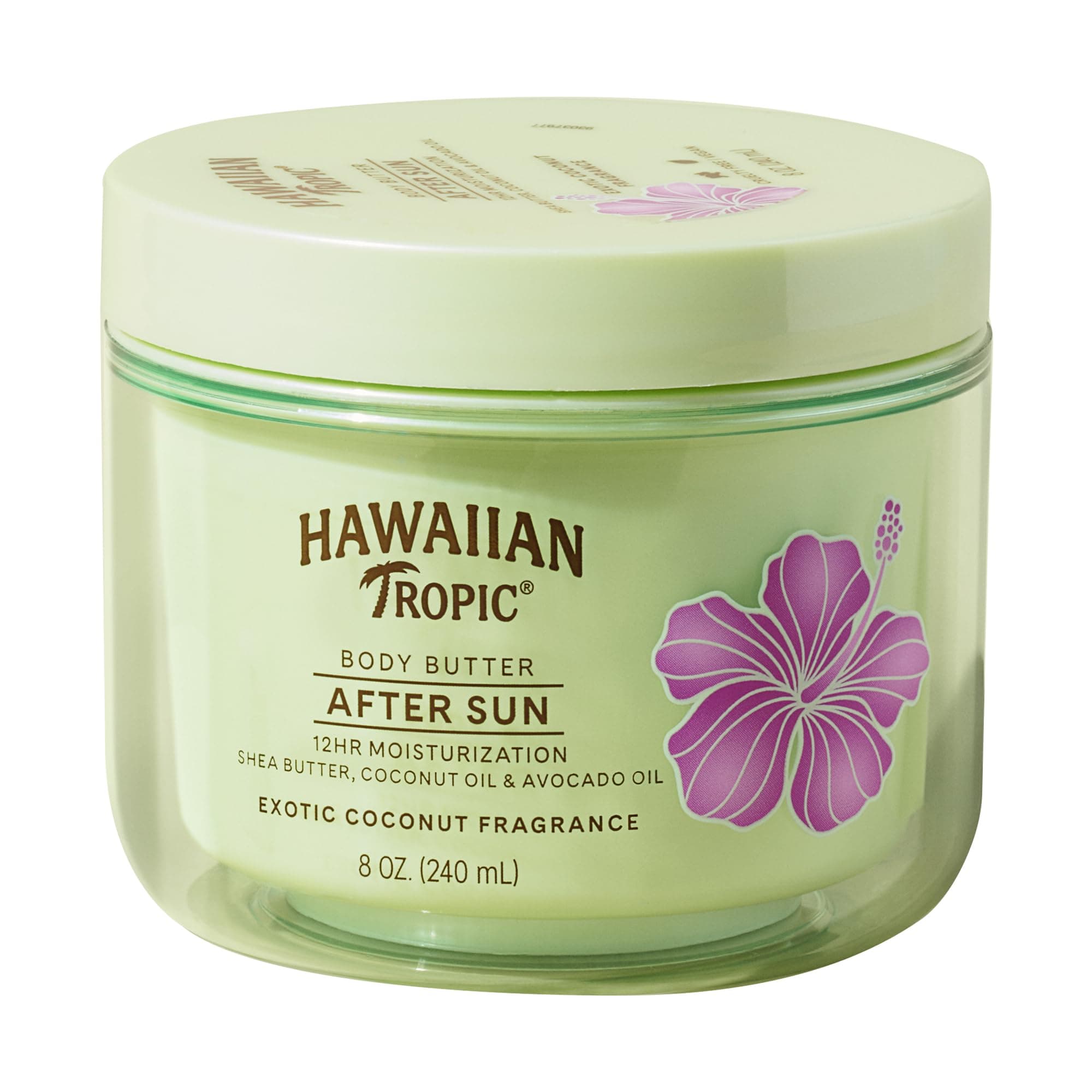 Hawaiian Tropic After Sun Lotion Moisturizer and Hydrating Body Butter with Coconut Oil, 8 Ounce