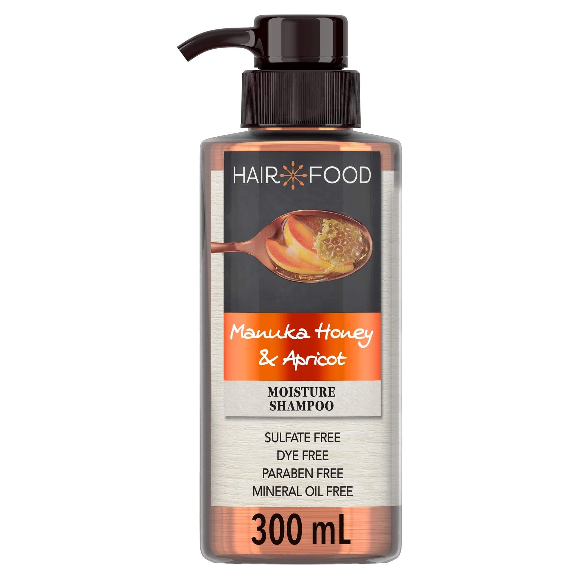 Hair Food Sulfate Free Moisturizing Shampoo, Manuka Honey And Apricot 300ml